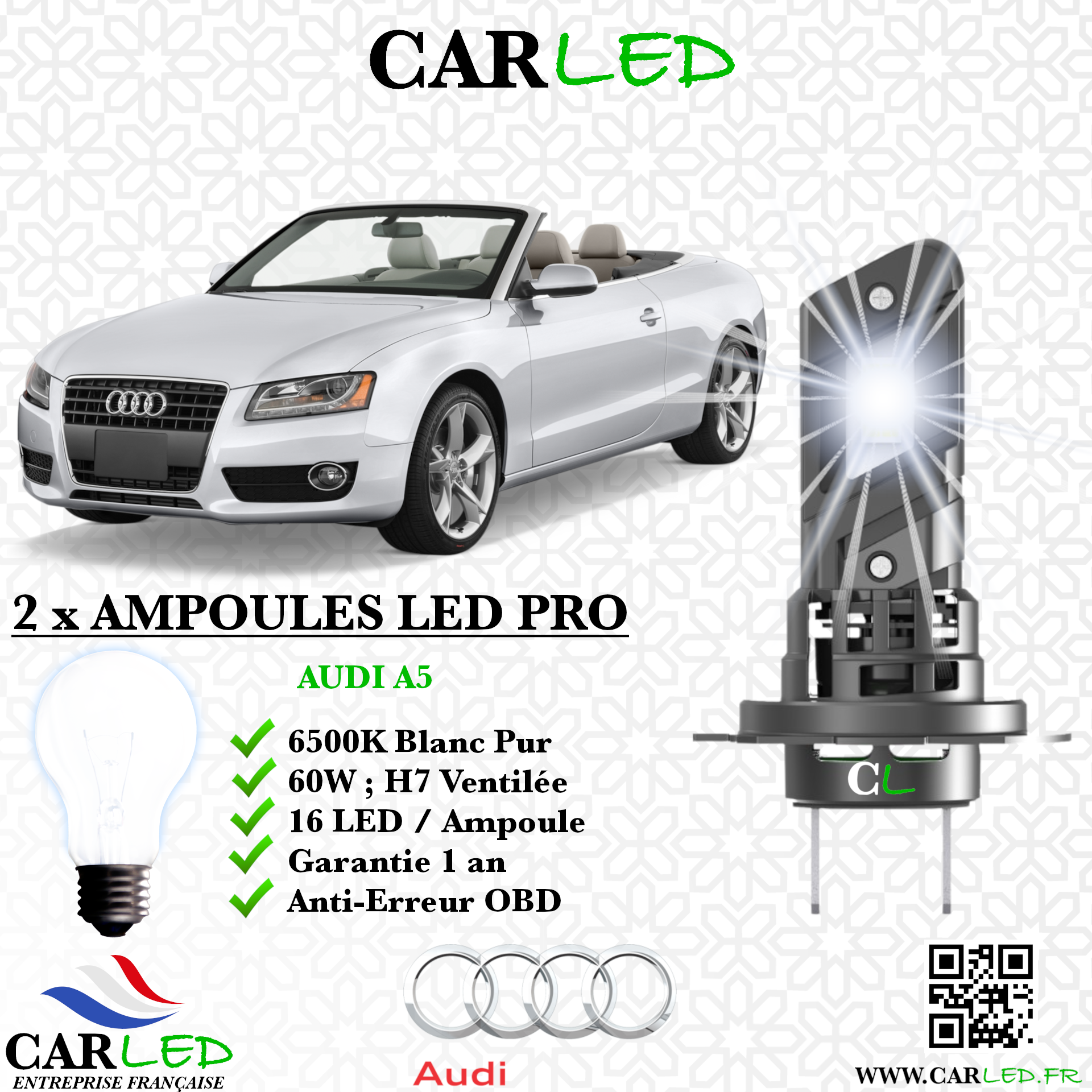KIT AMPOULE LED AUDI A5