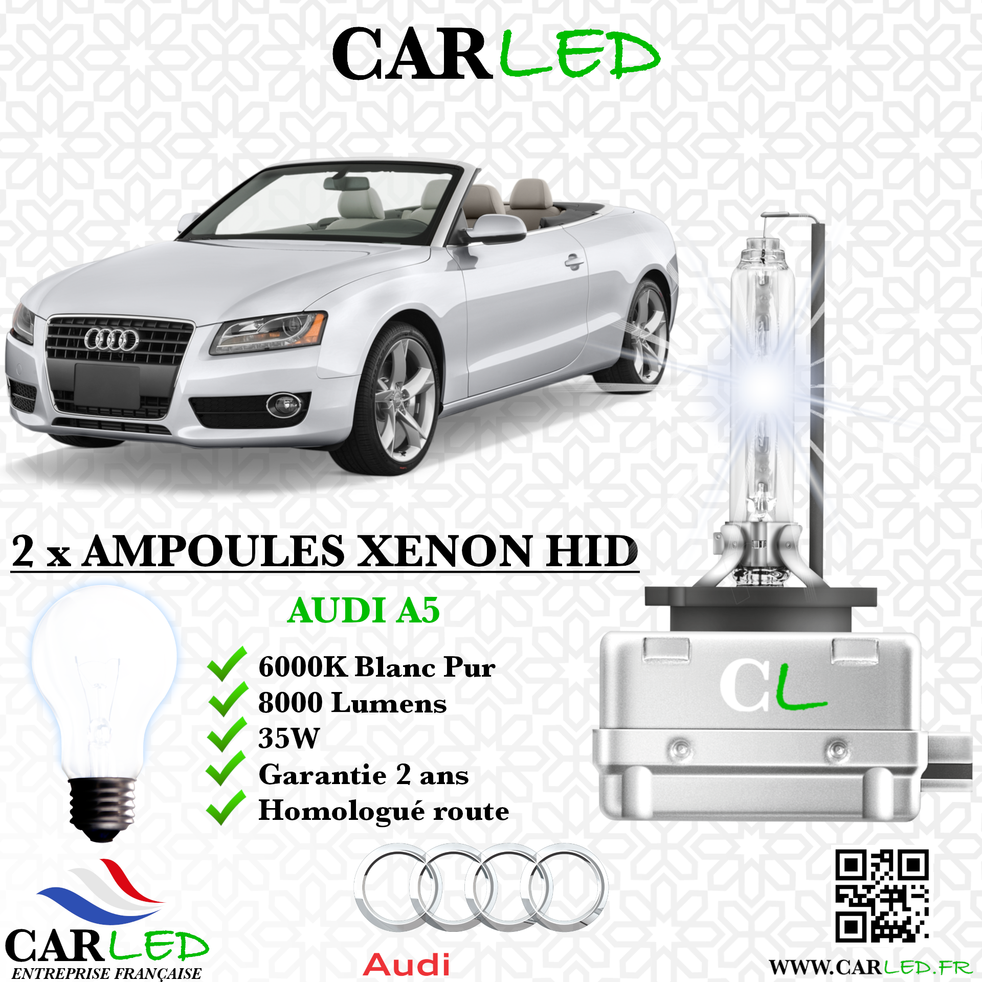 KIT AMPOULE HID XÉNON AUDI A5