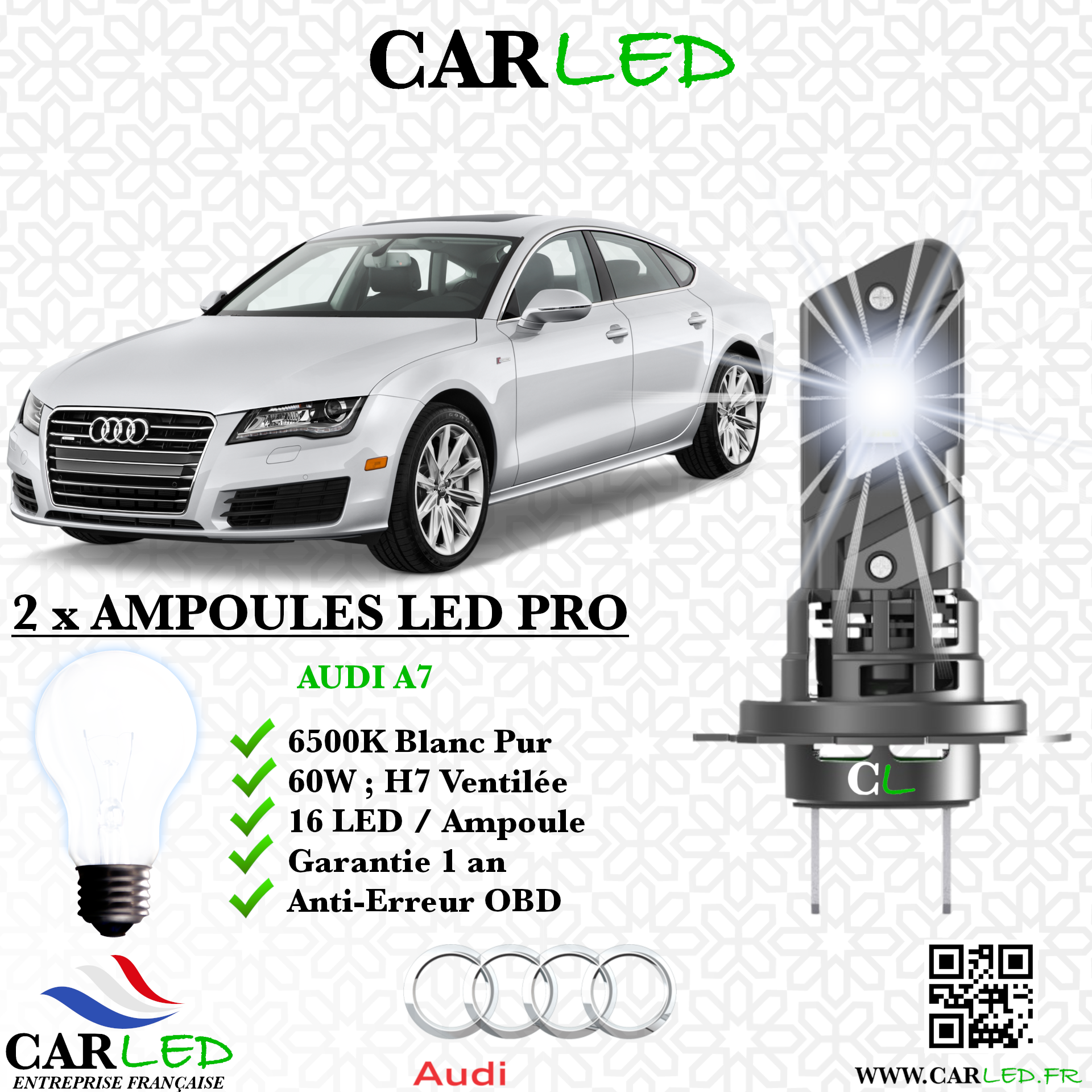 KIT AMPOULE LED AUDI A7