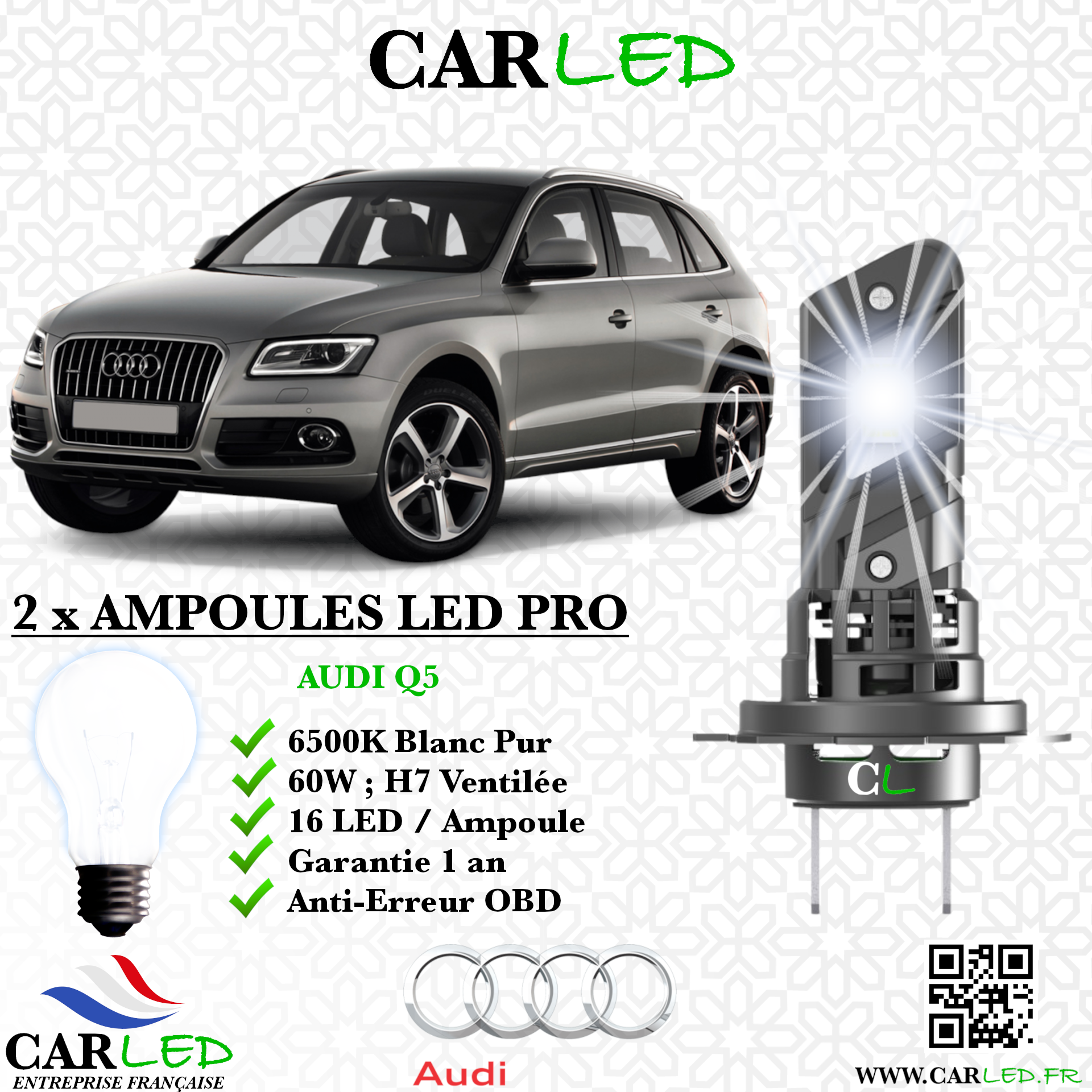 KIT AMPOULE LED AUDI Q5