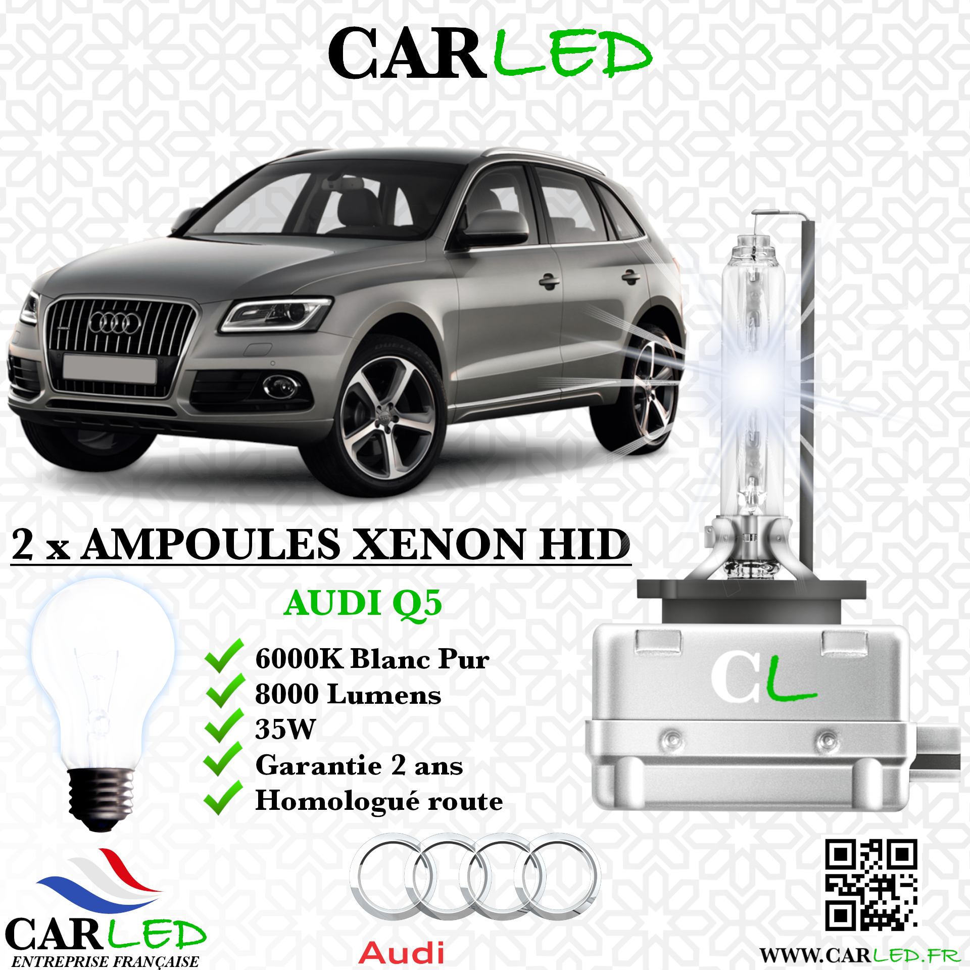 KIT AMPOULE HID XÉNON AUDI Q5
