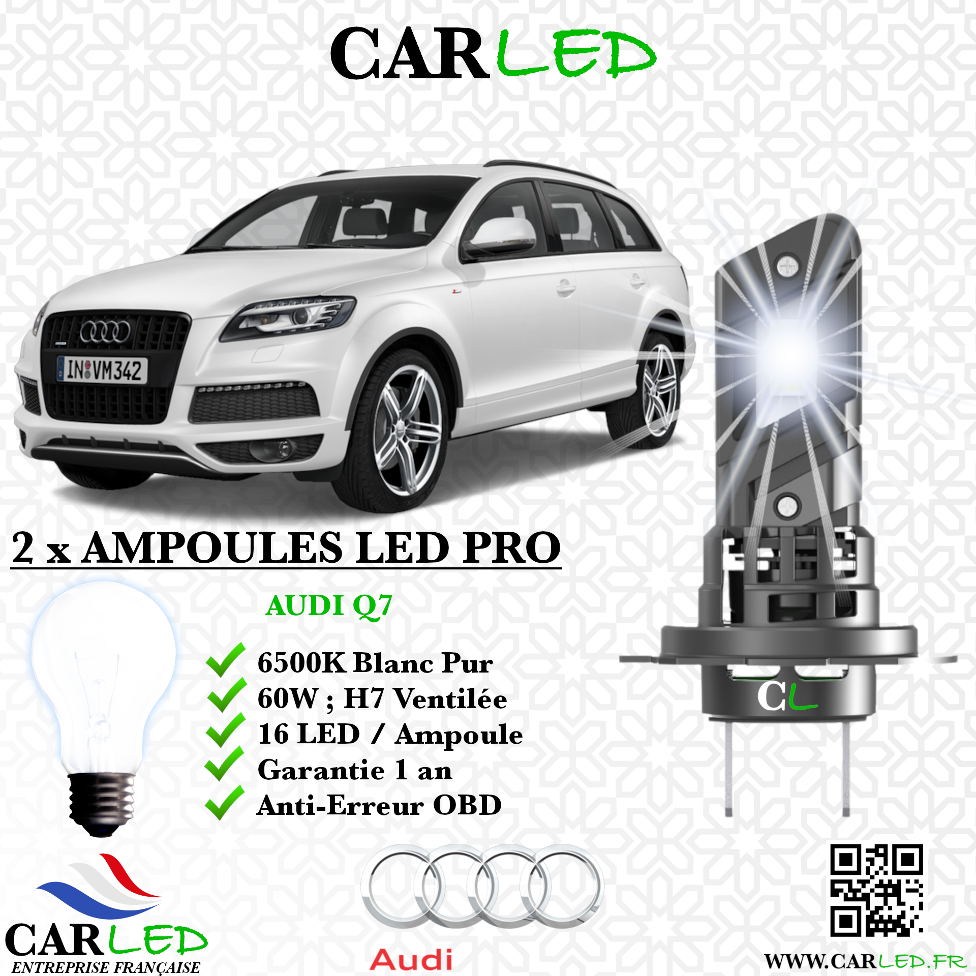 KIT AMPOULE LED AUDI Q7