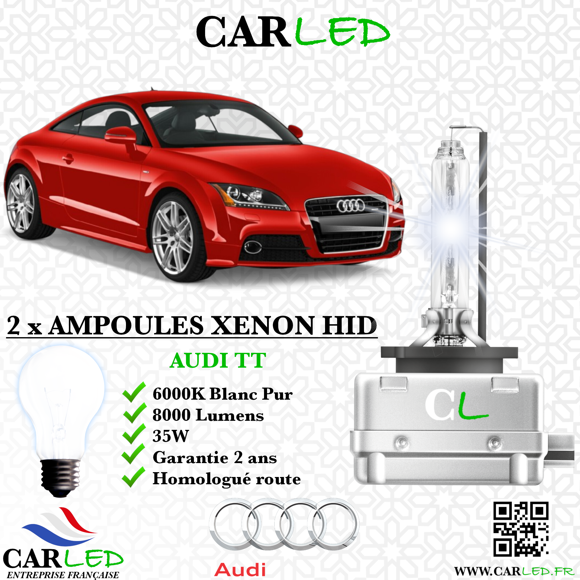 KIT AMPOULE HID XÉNON AUDI TT