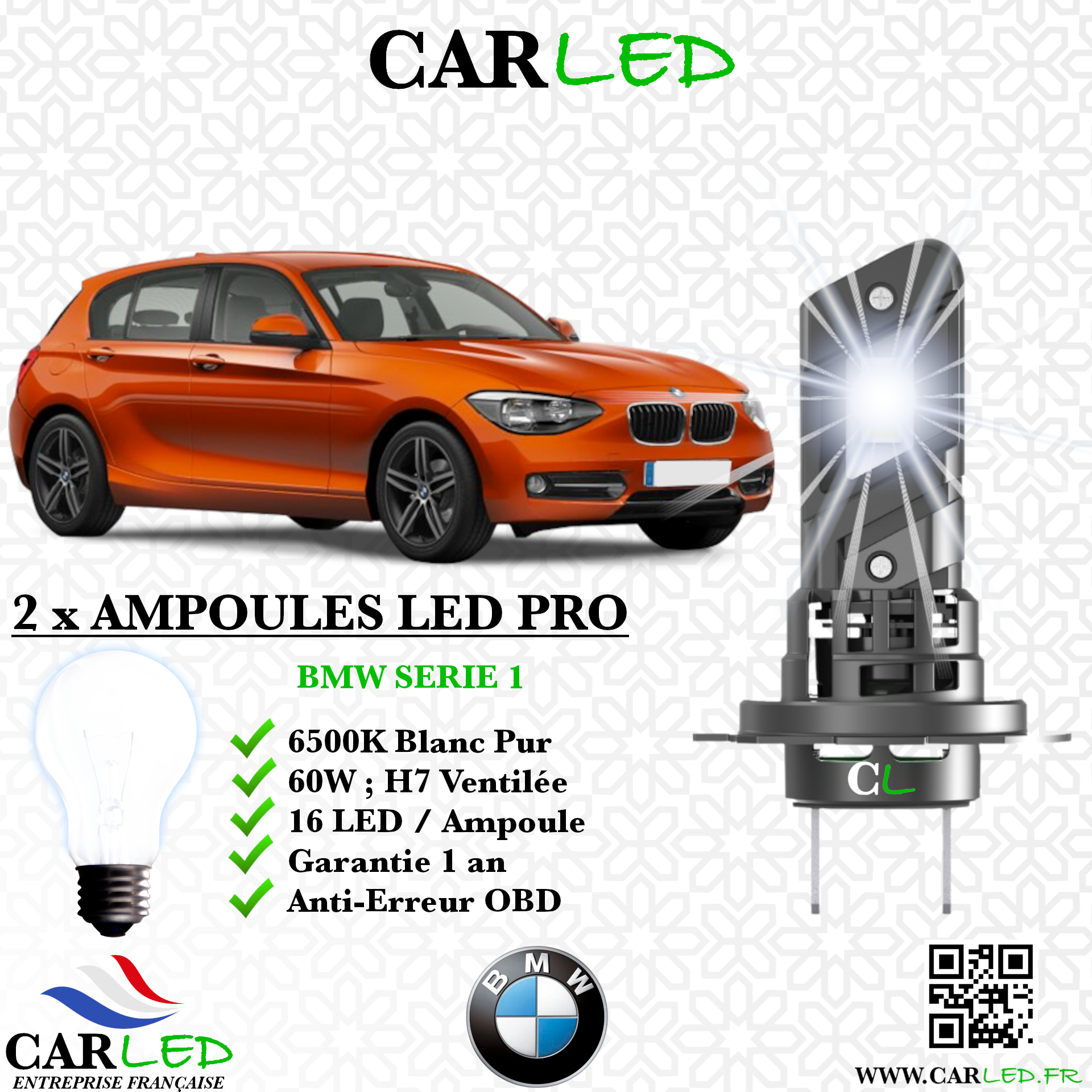 KIT AMPOULE LED BMW SERIE 1 F20