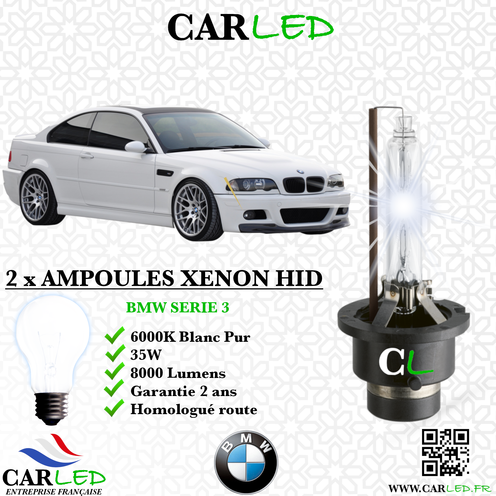 KIT AMPOULE HID XÉNON BMW SERIE 3