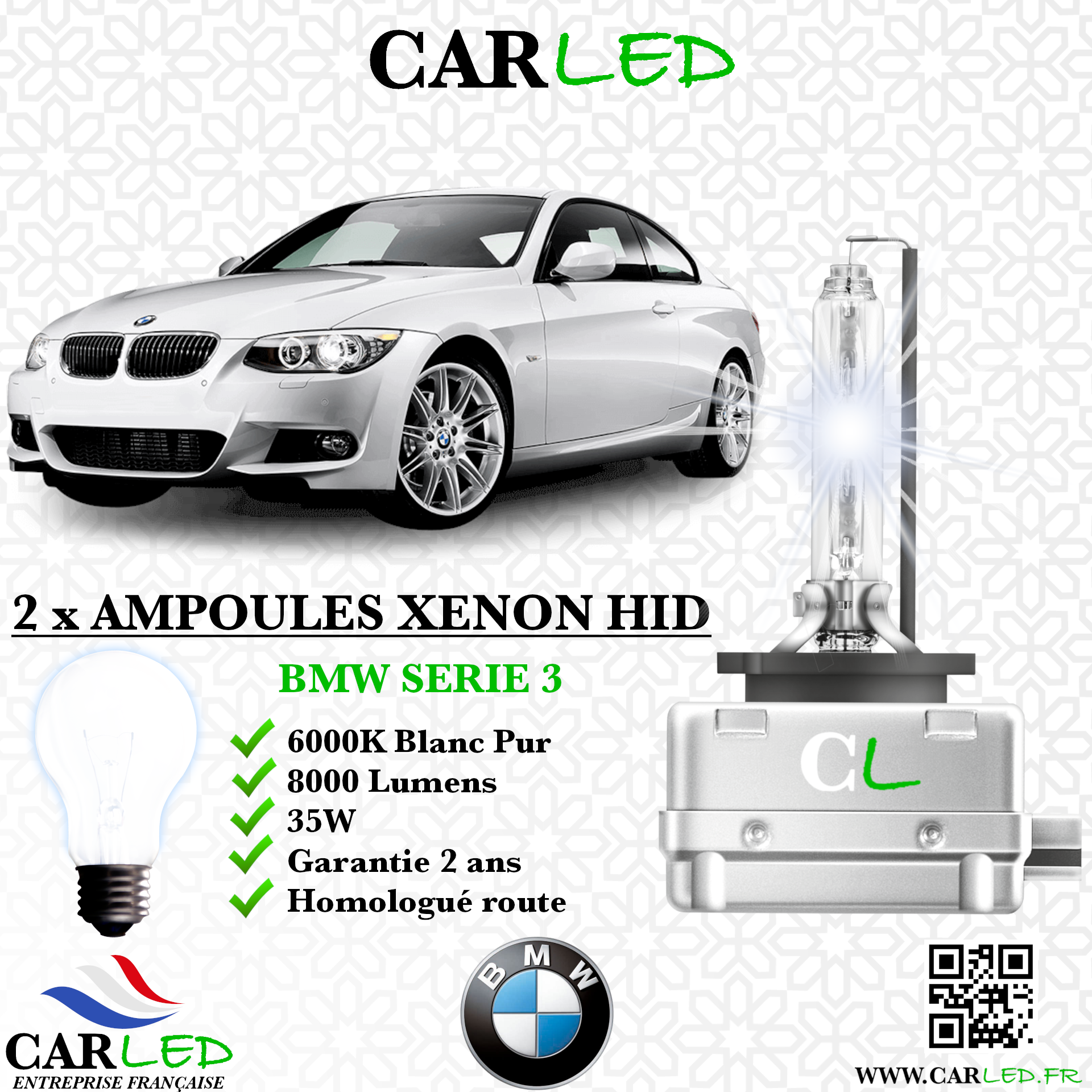 KIT AMPOULE HID XÉNON BMW SERIE 3