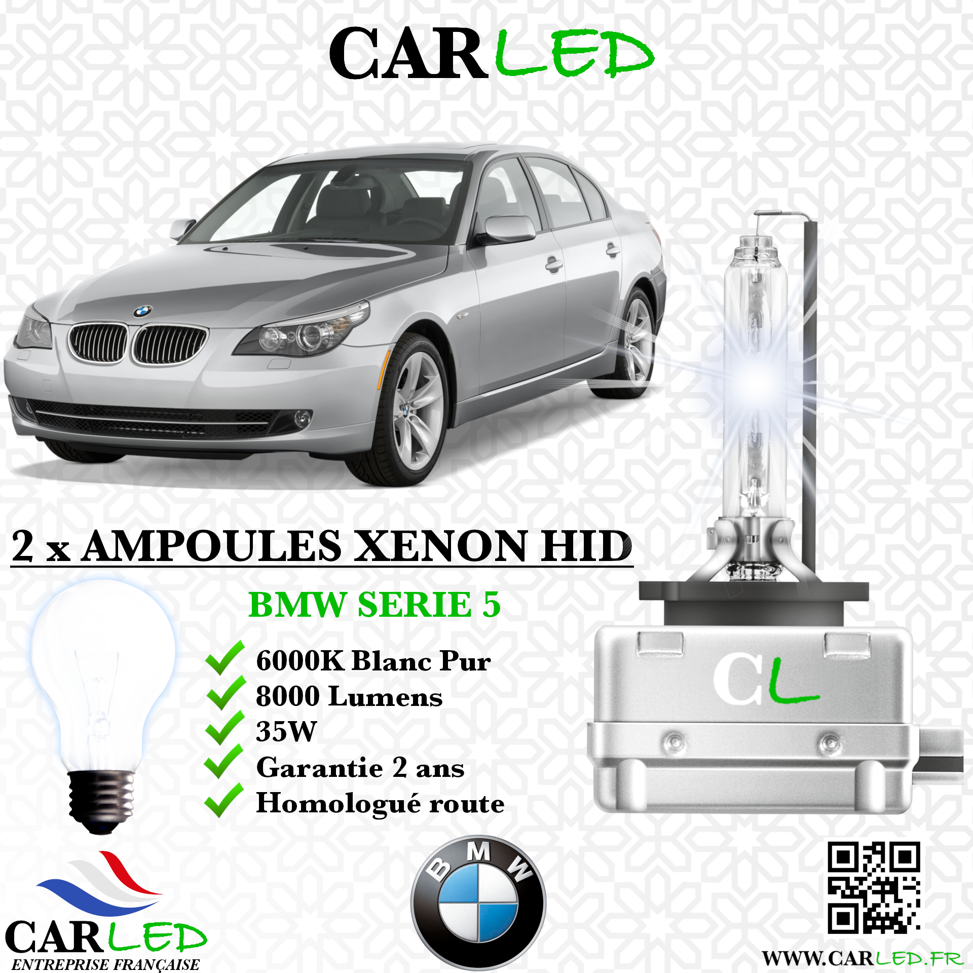 KIT AMPOULE HID XÉNON BMW SERIE 5