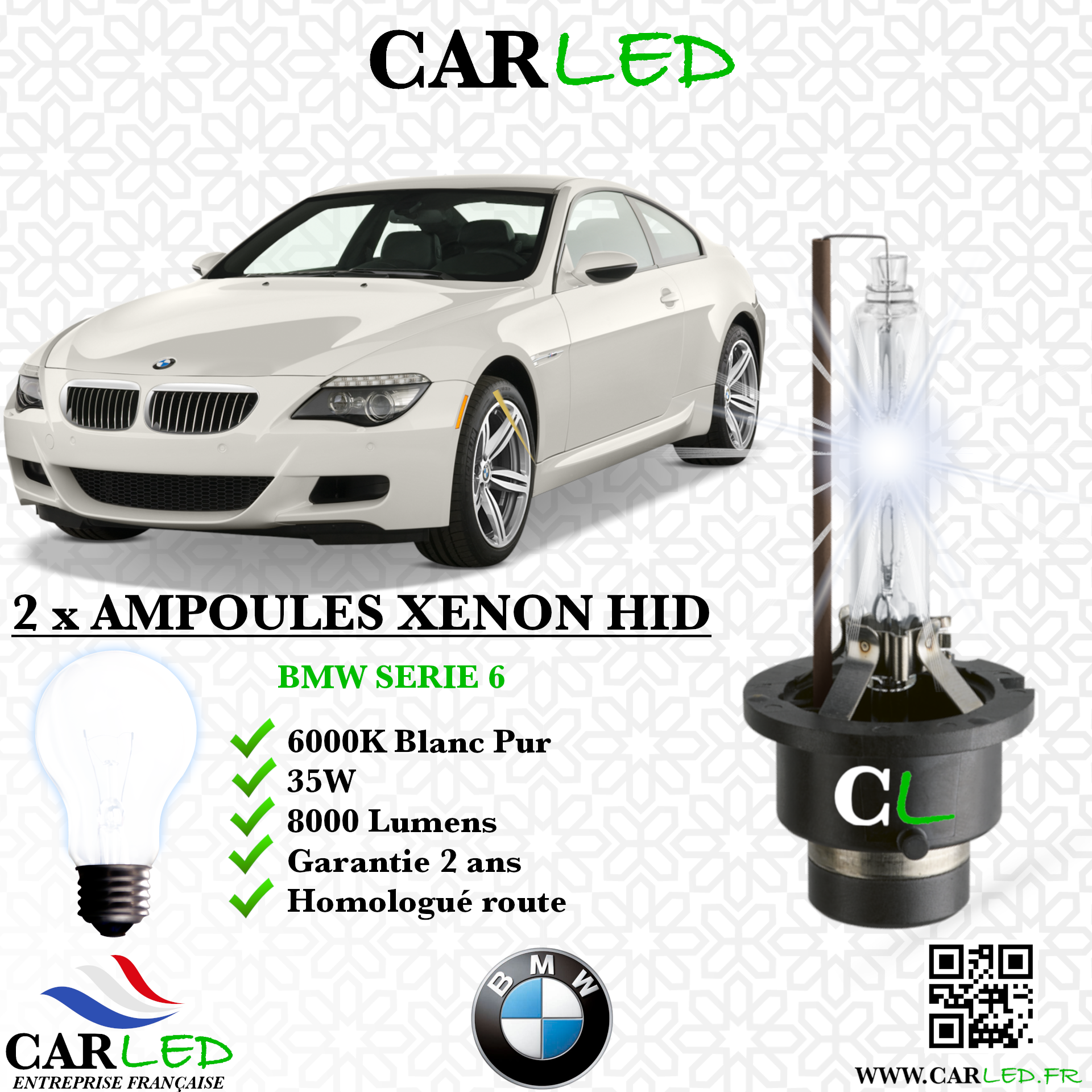 KIT AMPOULE HID XÉNON BMW SERIE 6