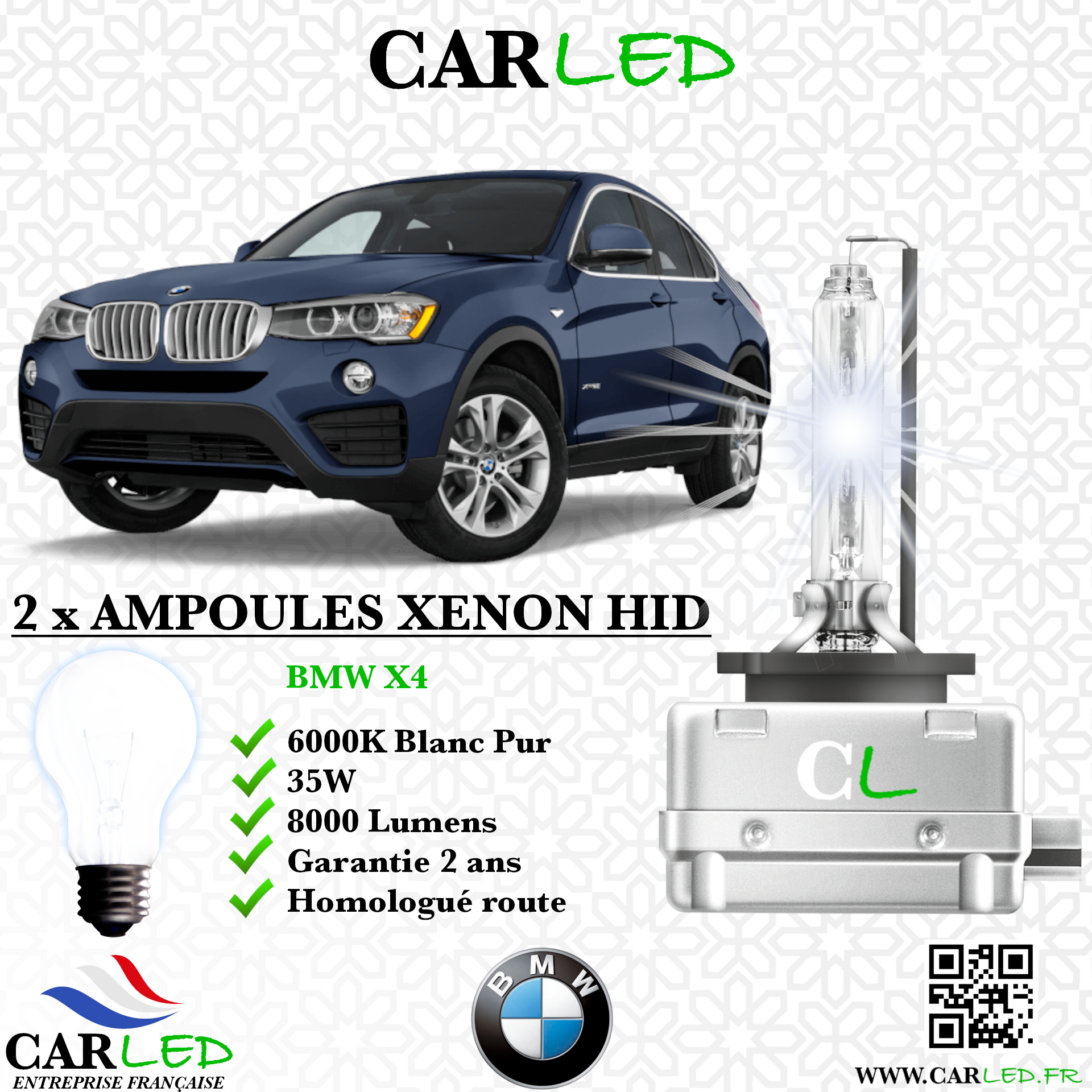 KIT AMPOULE HID XÉNON BMW X4