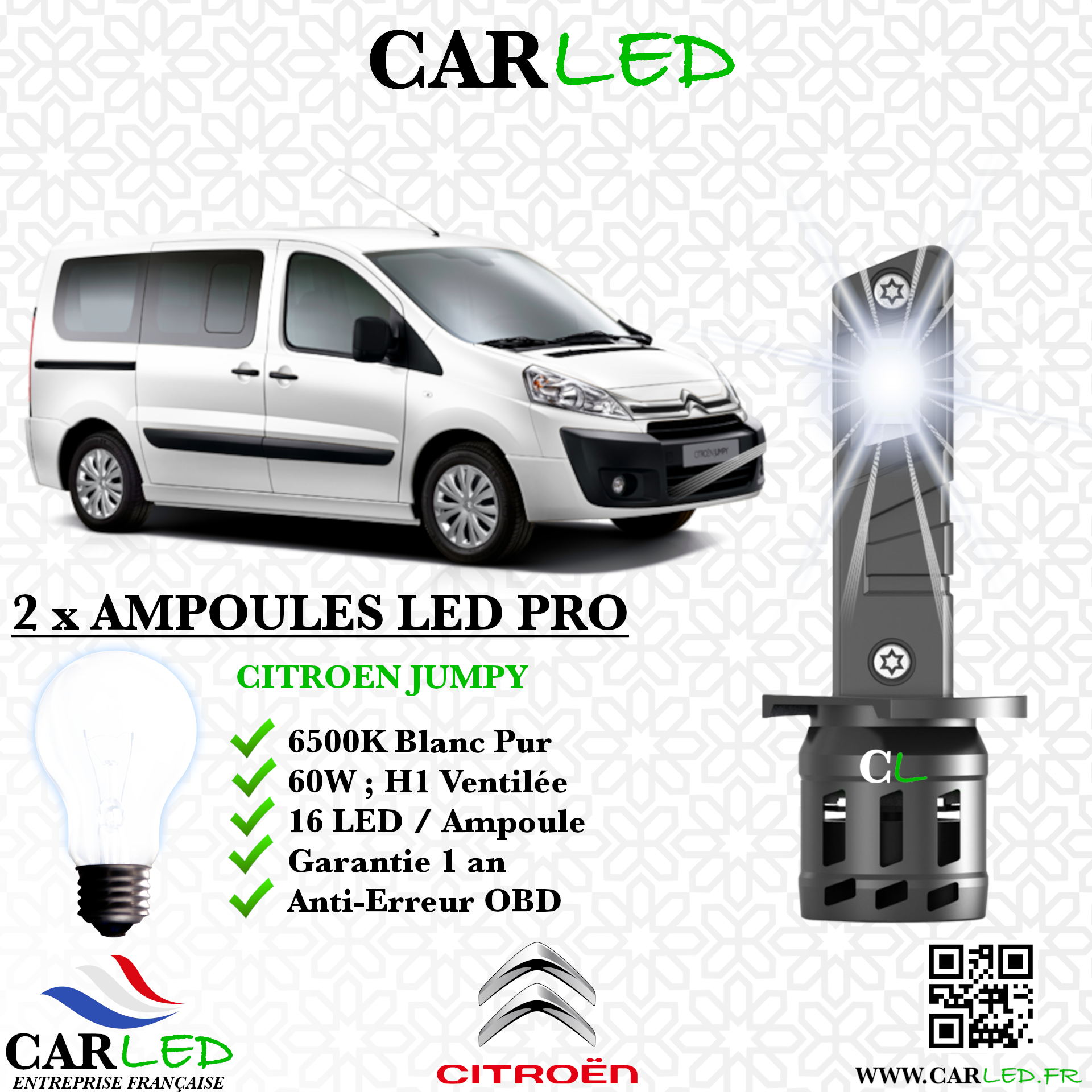 KIT AMPOULE LED CITROEN JUMPY