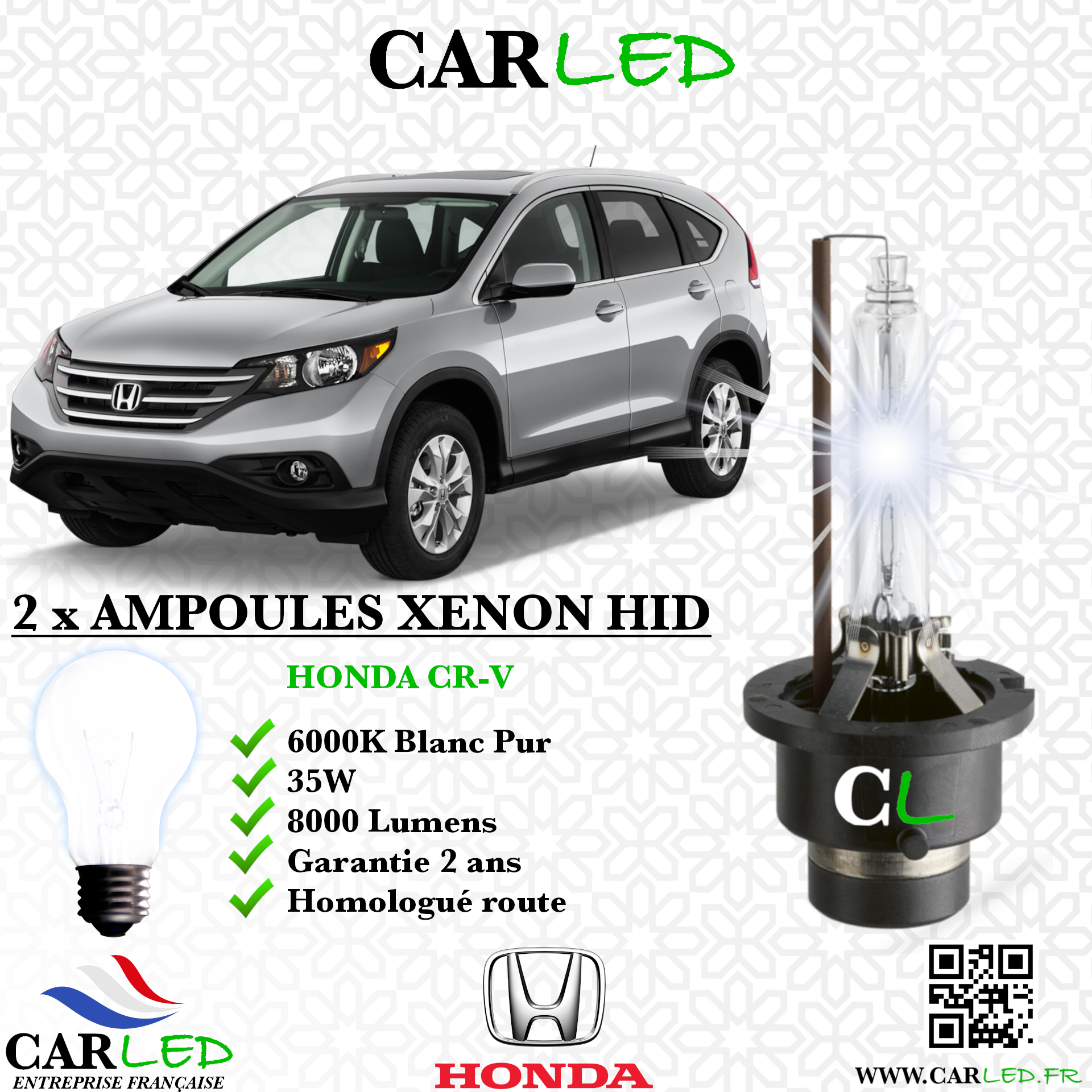 KIT AMPOULE HID XÉNON HONDA CR-V