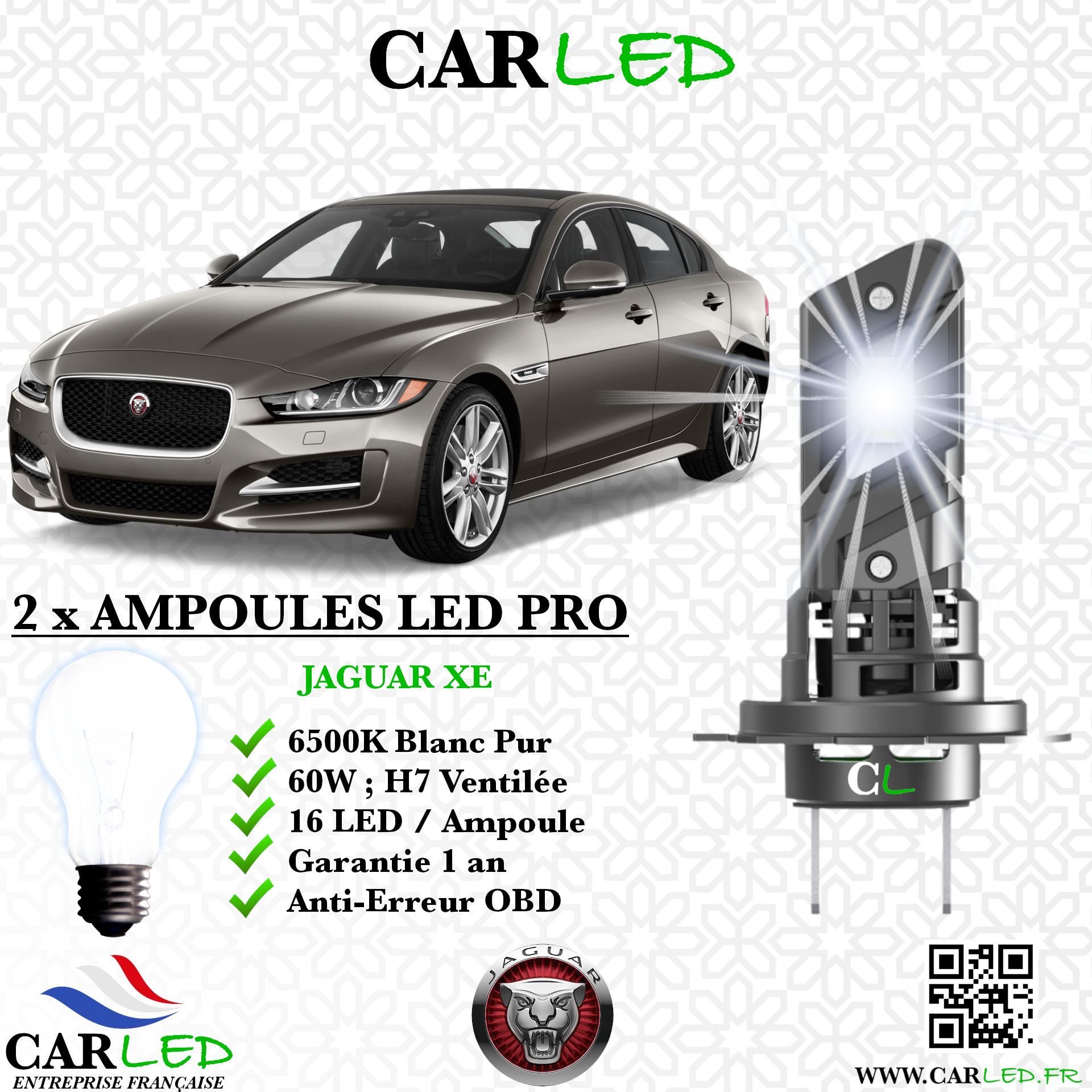 KIT AMPOULE LED JAGUAR XE
