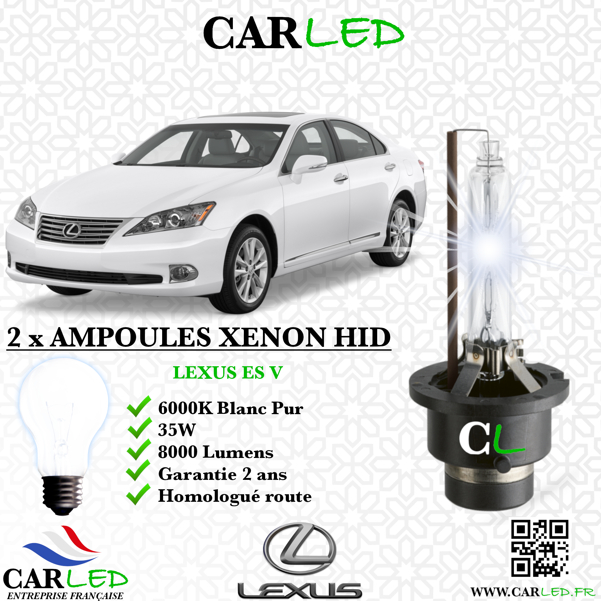 KIT AMPOULE HID XÉNON LEXUS ES