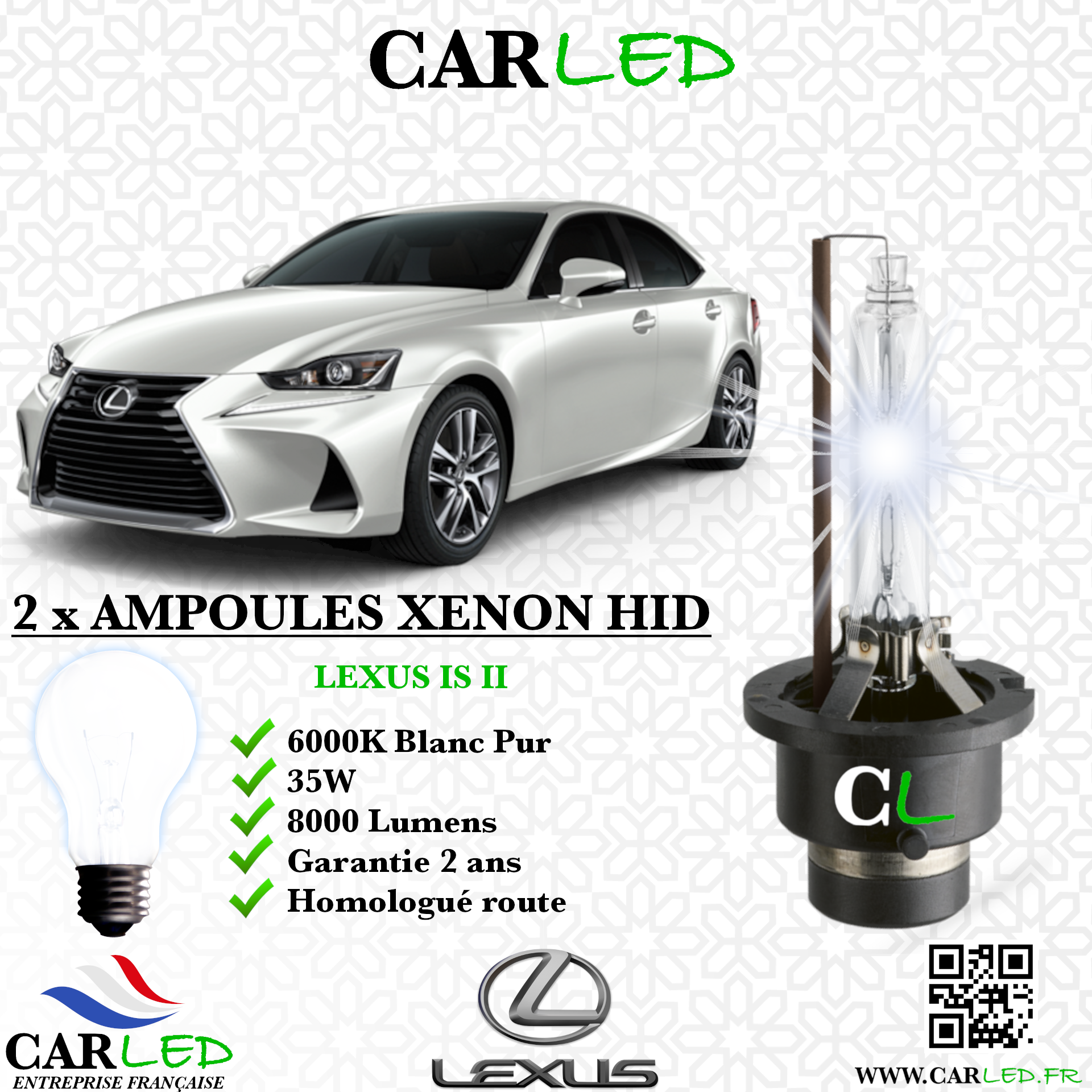 KIT AMPOULE HID XÉNON LEXUS IS