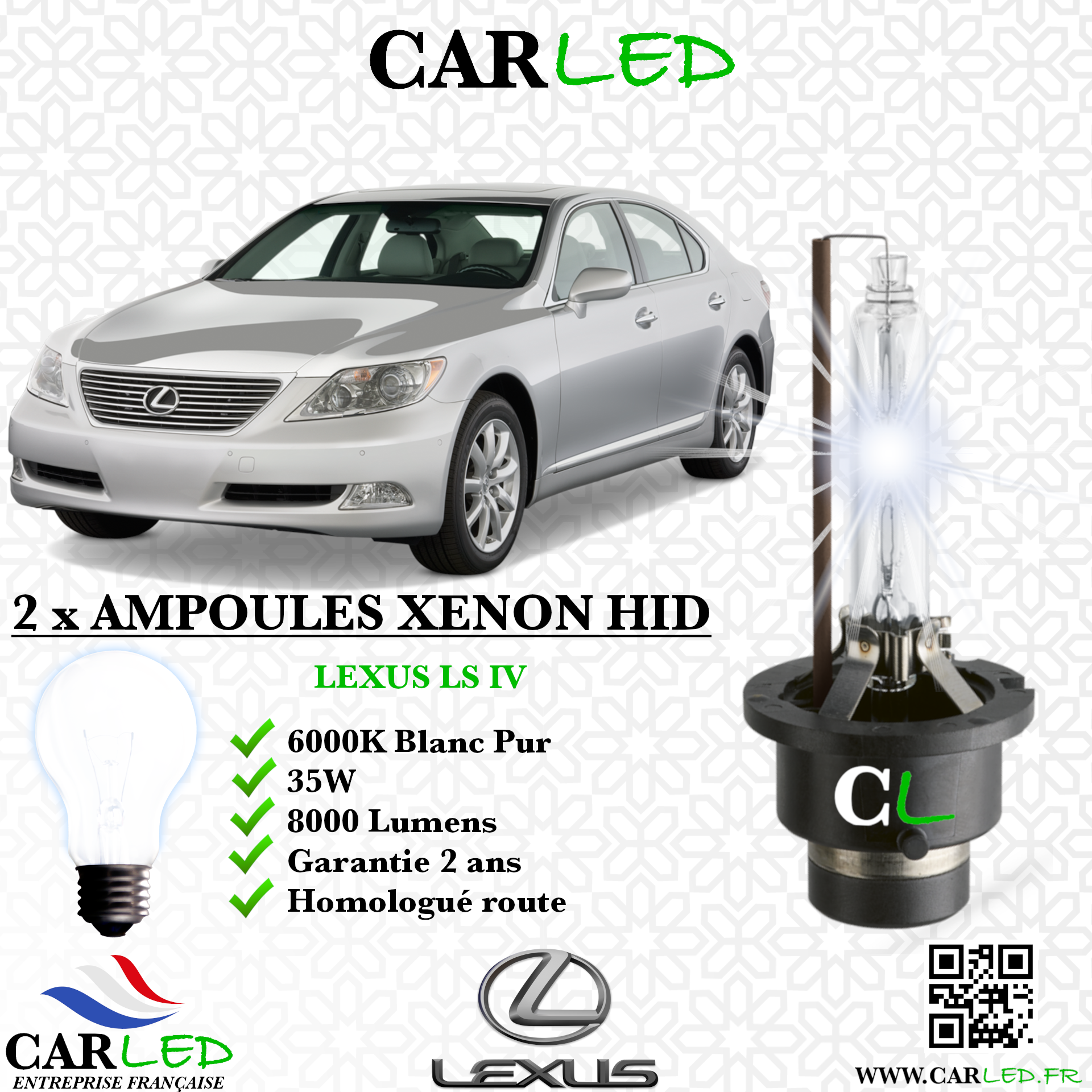 KIT AMPOULE HID XÉNON LEXUS LS