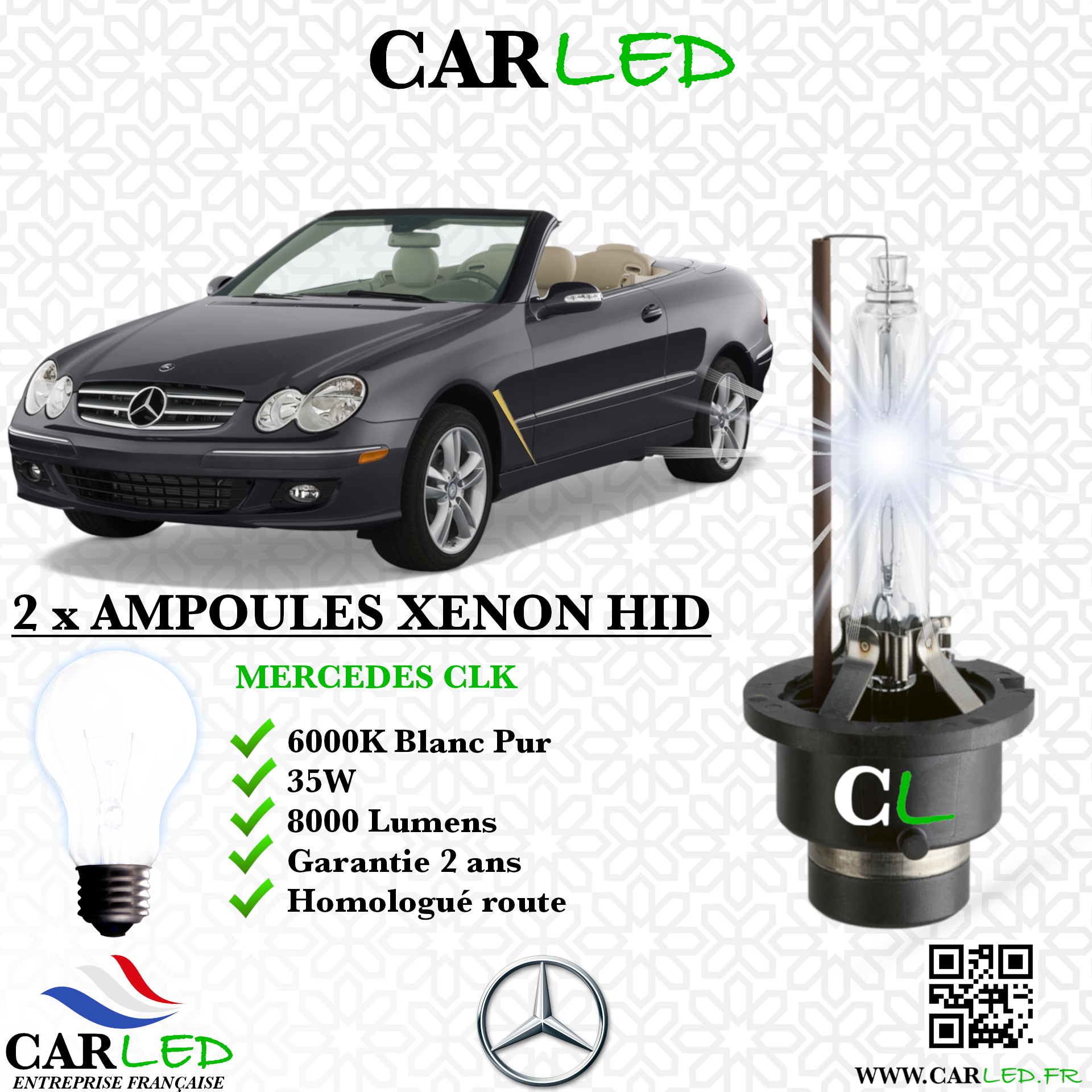 KIT AMPOULE HID XÉNON MERCEDES CLK