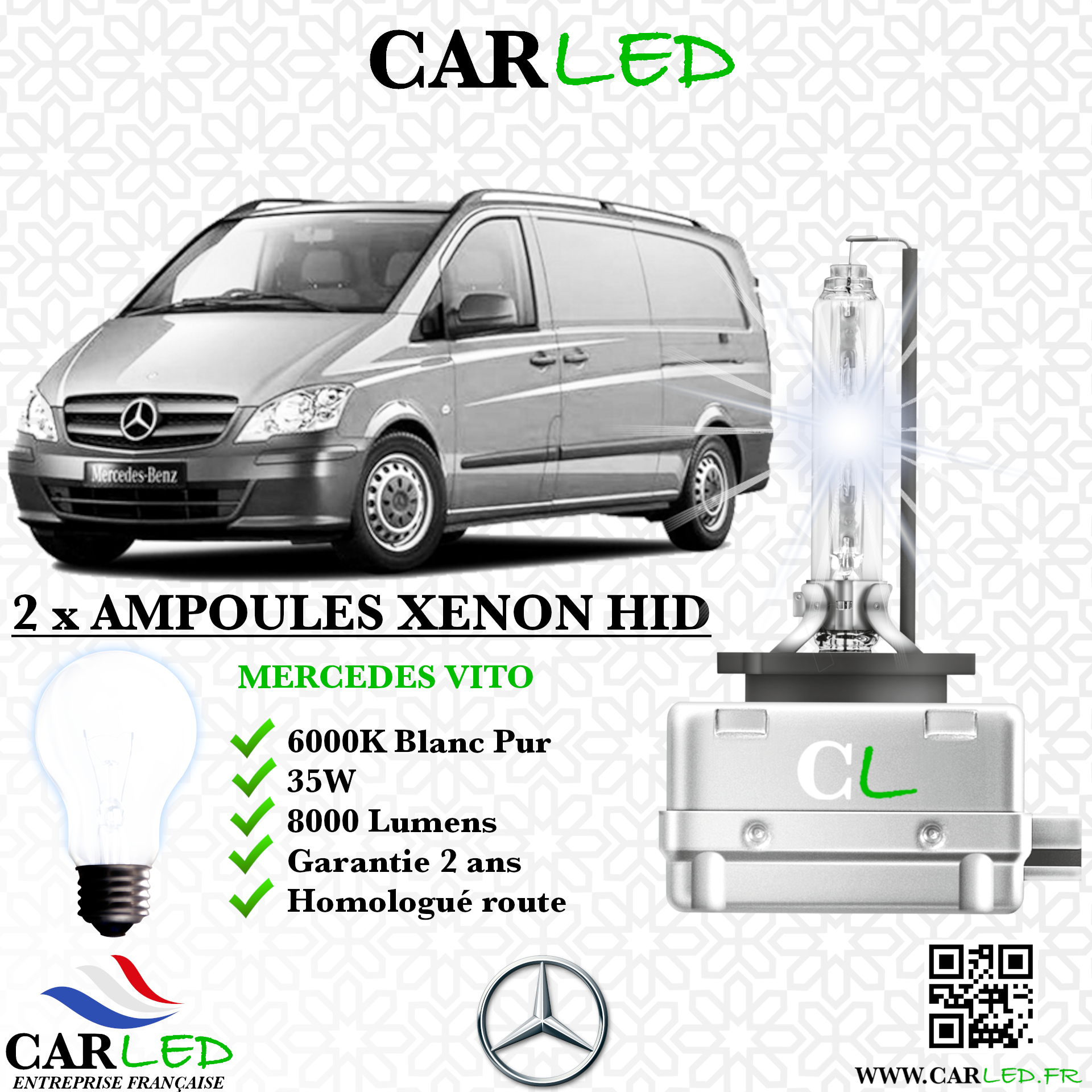 KIT AMPOULE HID XÉNON MERCEDES VITO