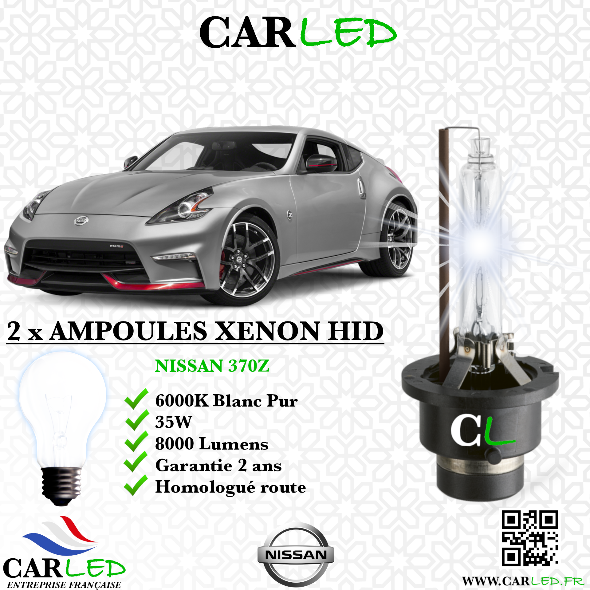 KIT AMPOULE HID XÉNON NISSAN 370Z