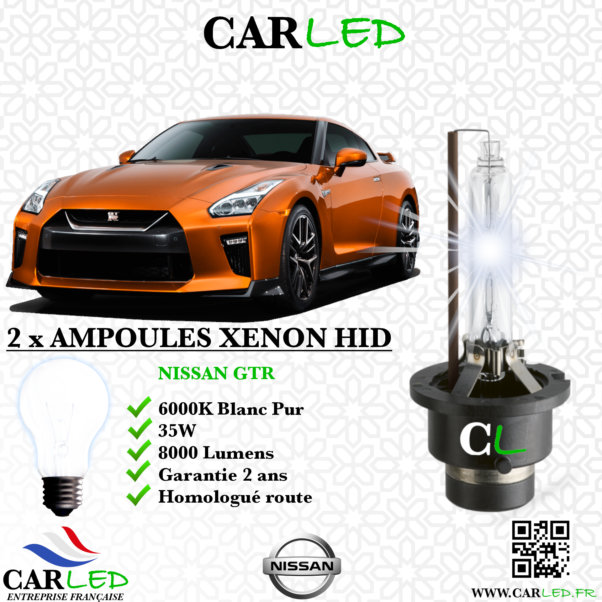 KIT AMPOULE HID XÉNON NISSAN GTR