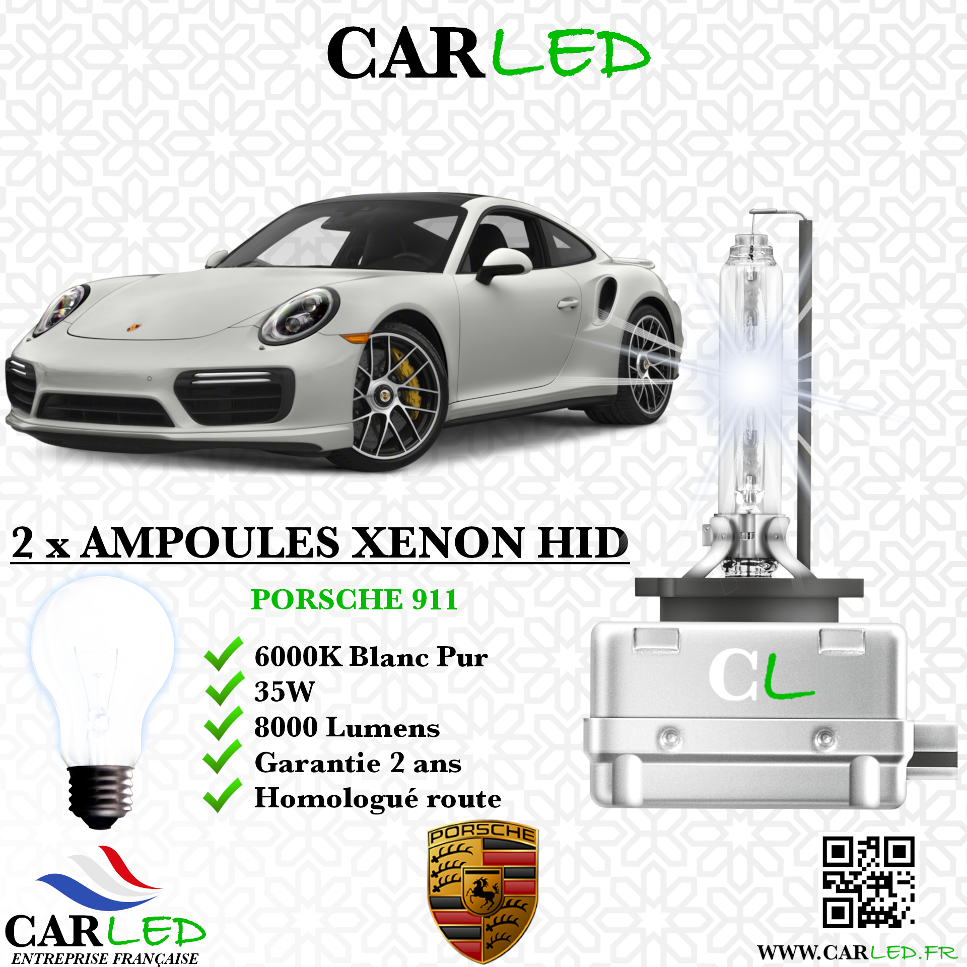 KIT AMPOULE HID XÉNON PORSCHE 911