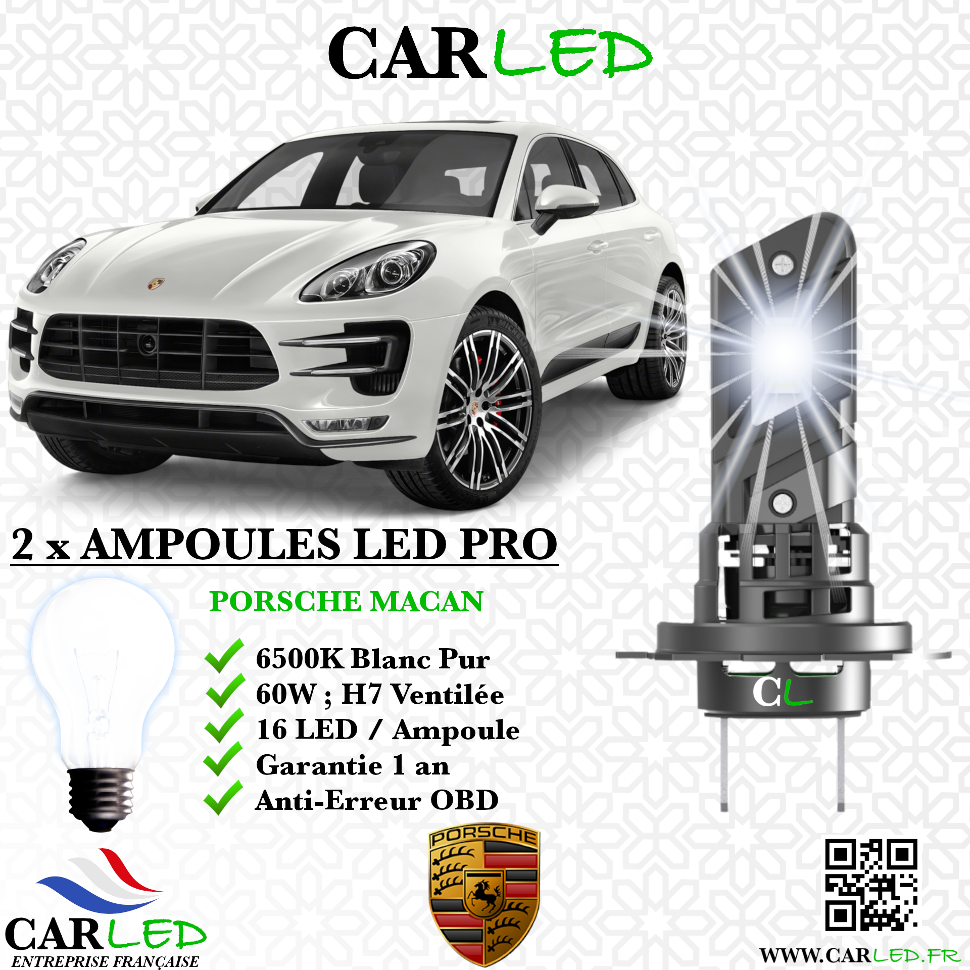 KIT AMPOULE LED PORSCHE MACAN