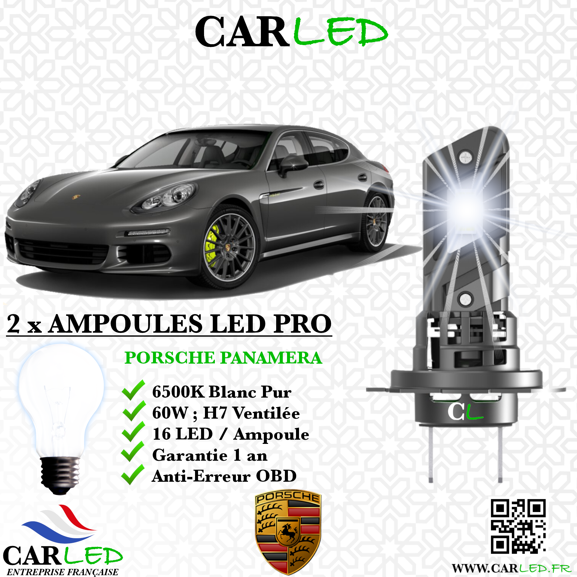 KIT AMPOULE LED PORSCHE PANAMERA