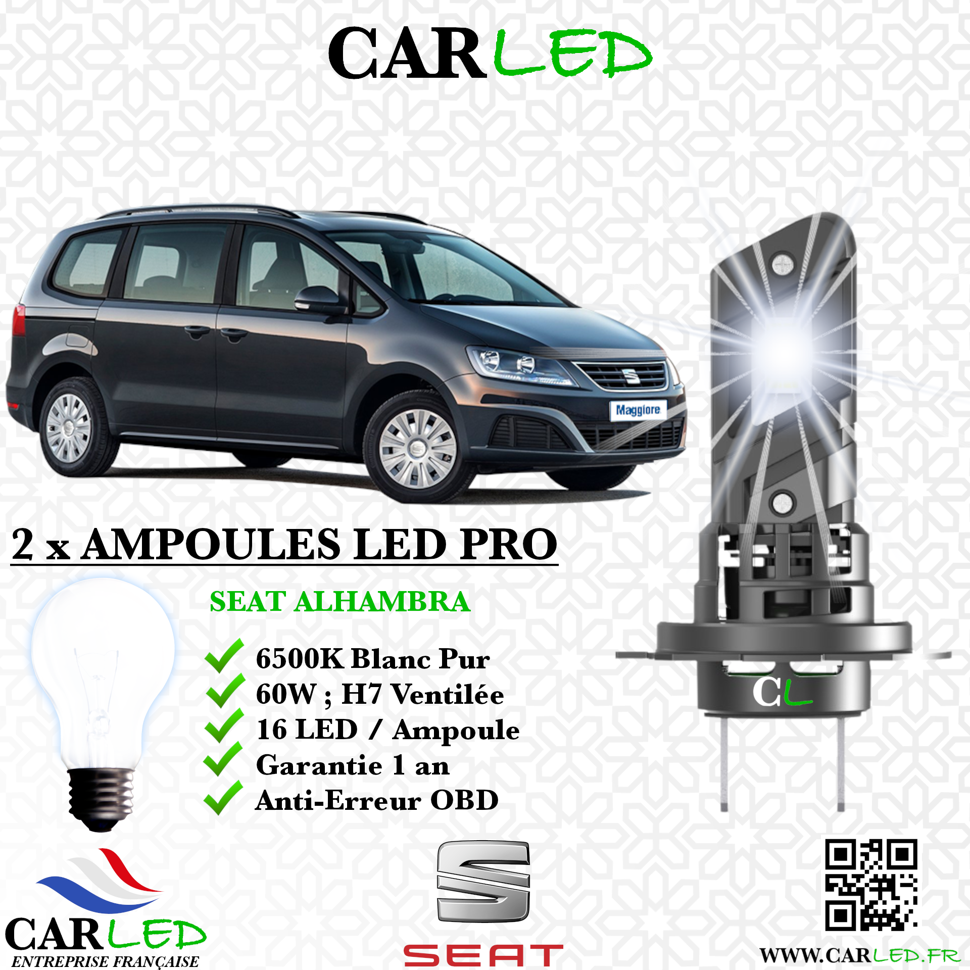 KIT AMPOULE LED SEAT ALHAMBRA