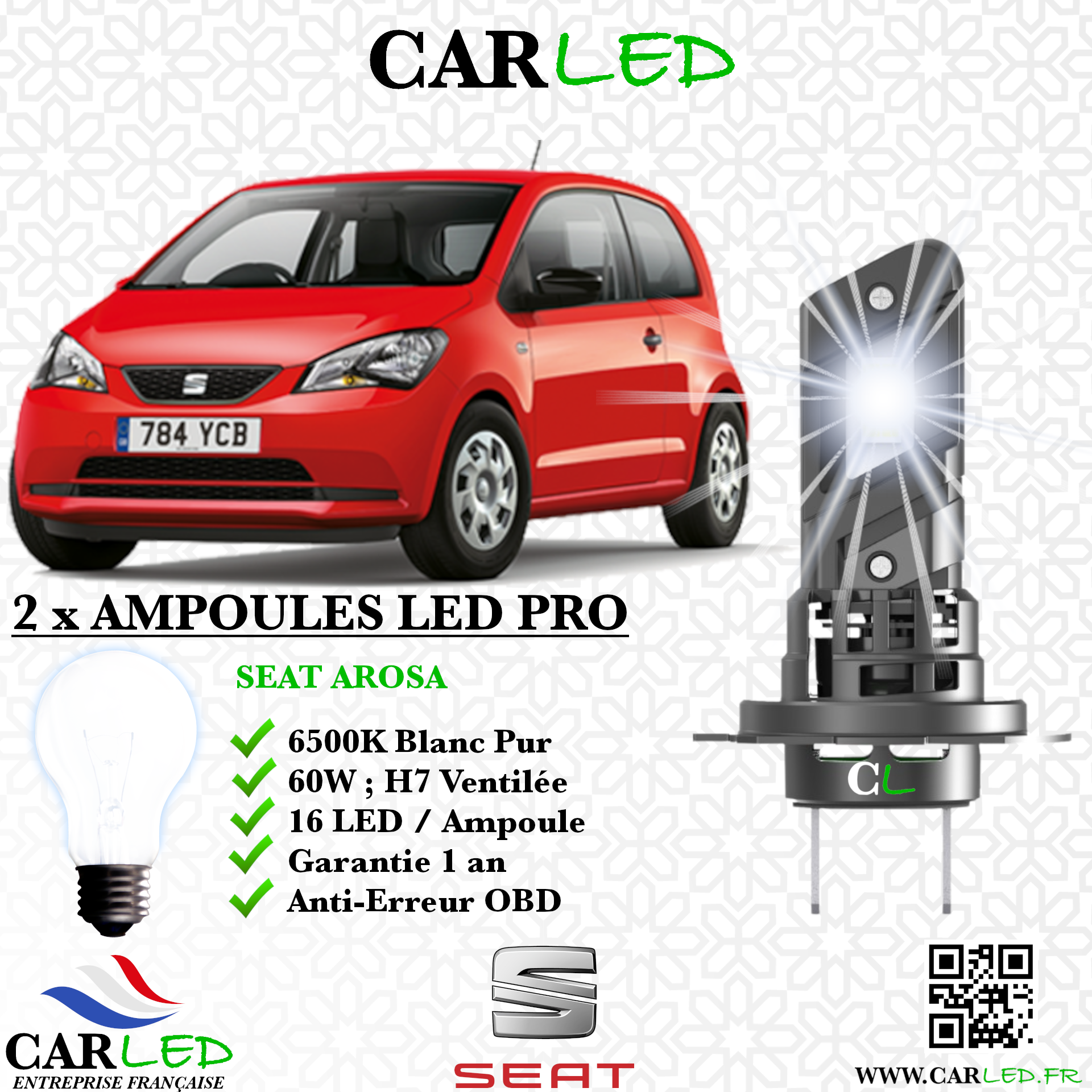 KIT AMPOULE LED SEAT AROSA