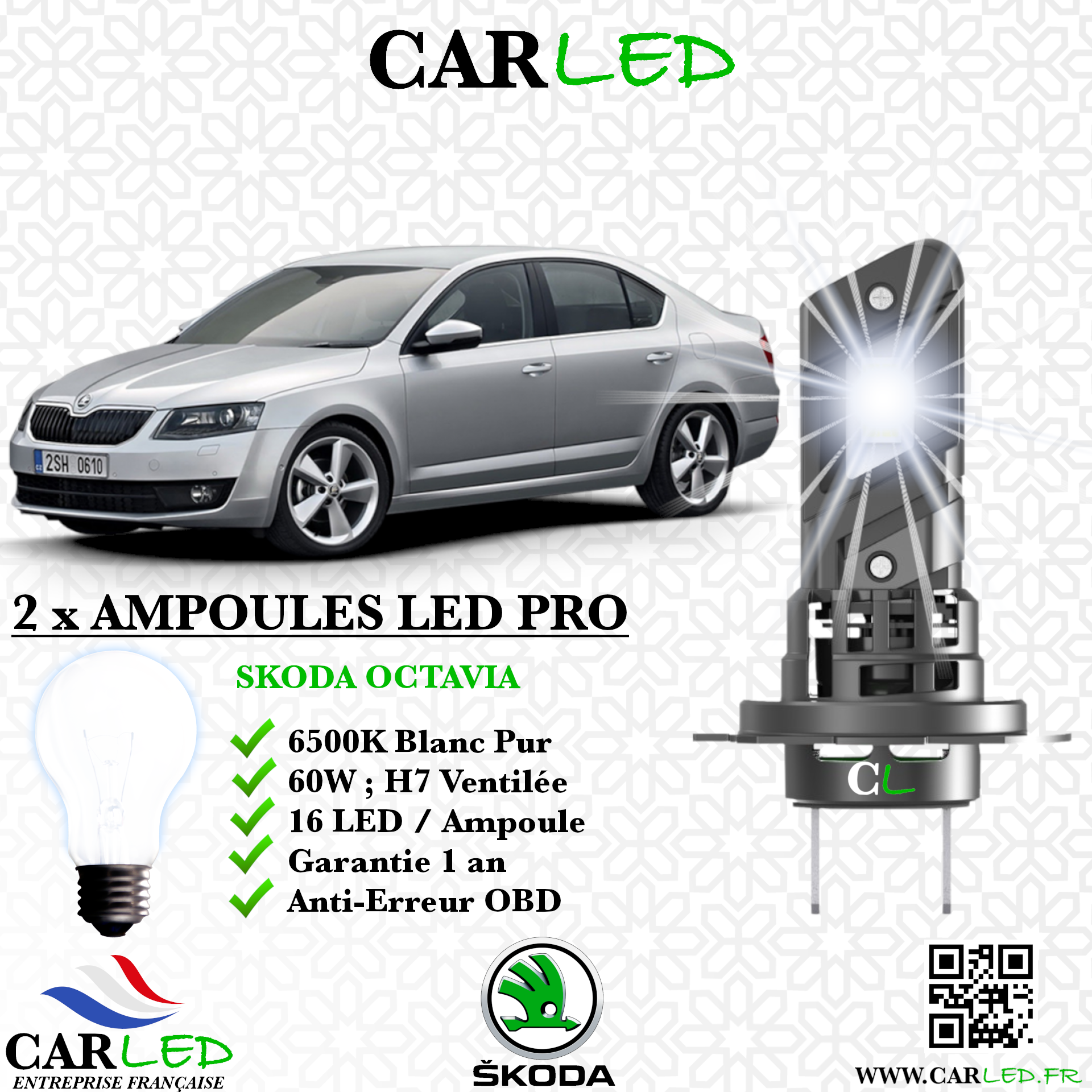 KIT AMPOULE LED SKODA OCTAVIA