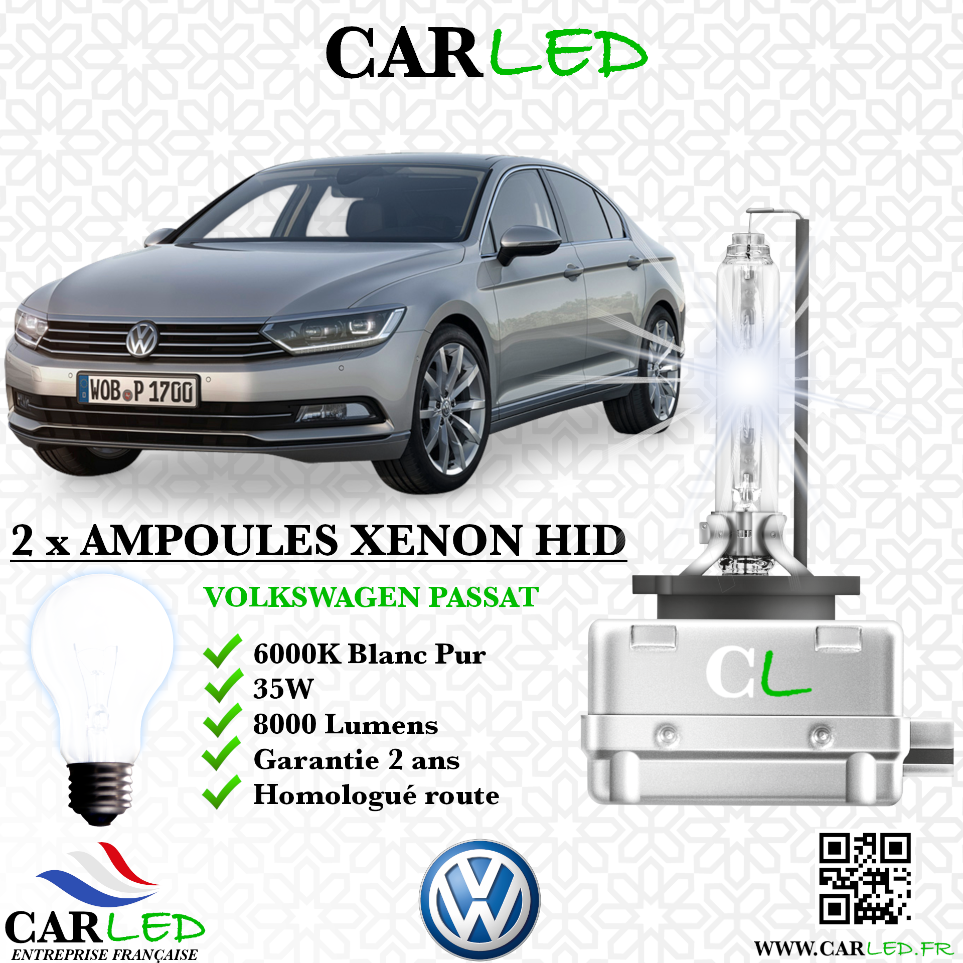 KIT AMPOULE HID XÉNON VOLKSWAGEN PASSAT