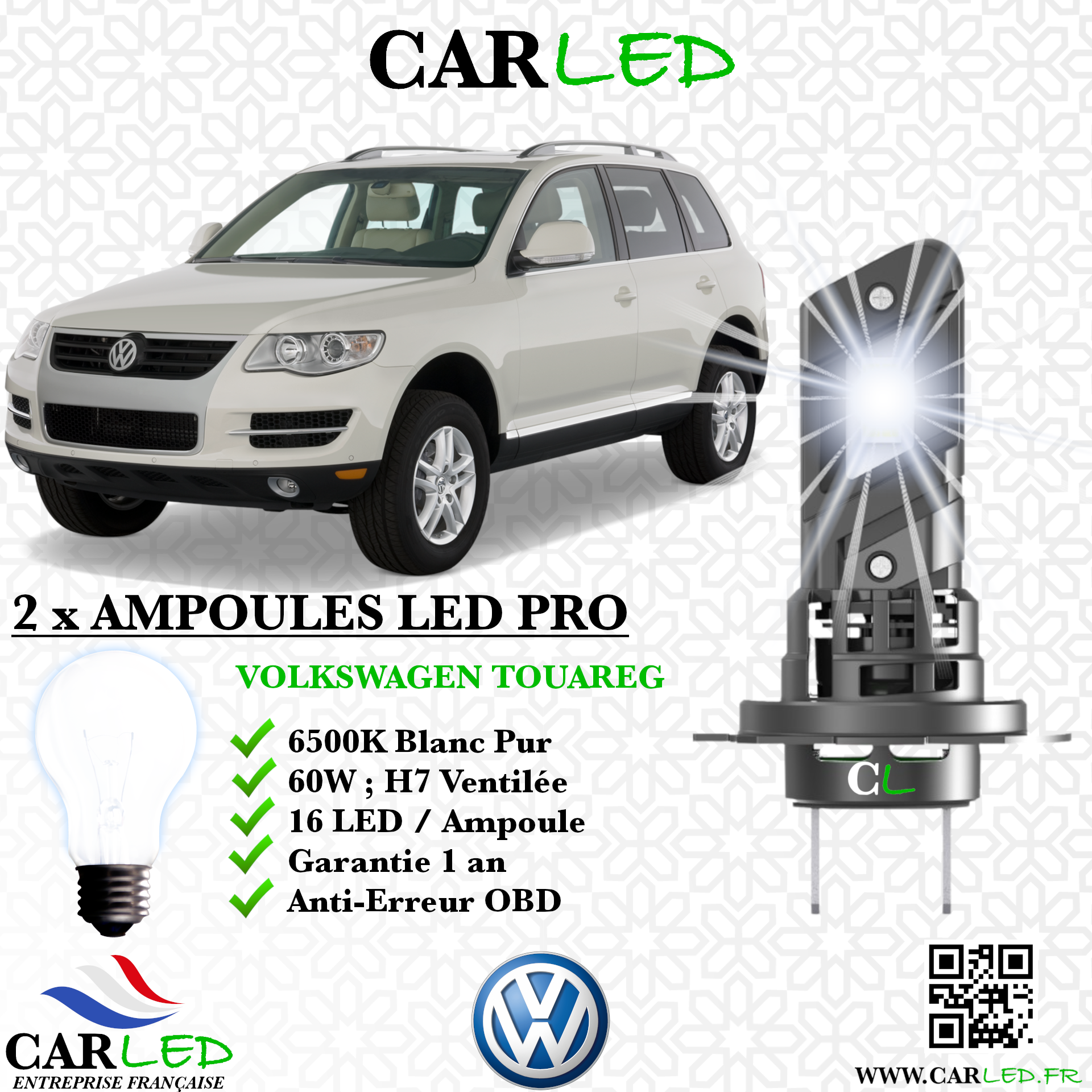 KIT AMPOULE LED VOLKSWAGEN TOUAREG