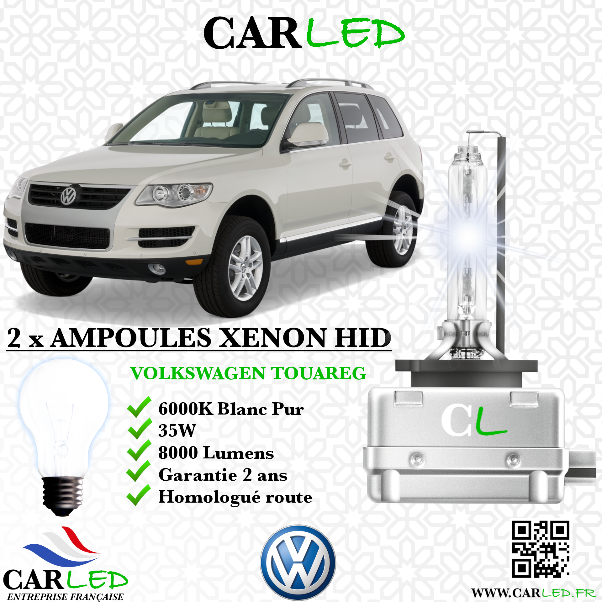 KIT AMPOULE HID XÉNON VOLKSWAGEN TOUAREG
