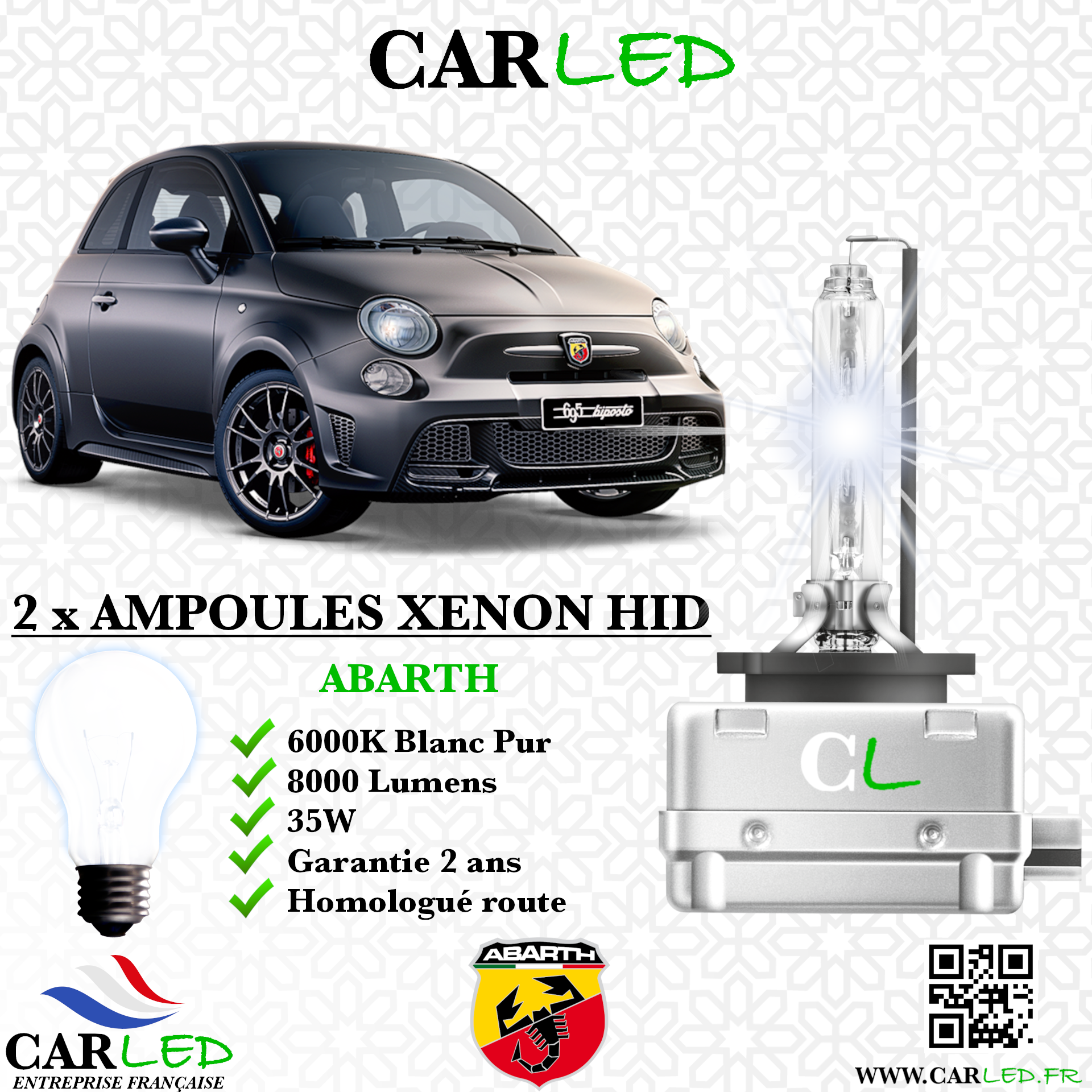 KIT AMPOULE HID XÉNON ABARTH