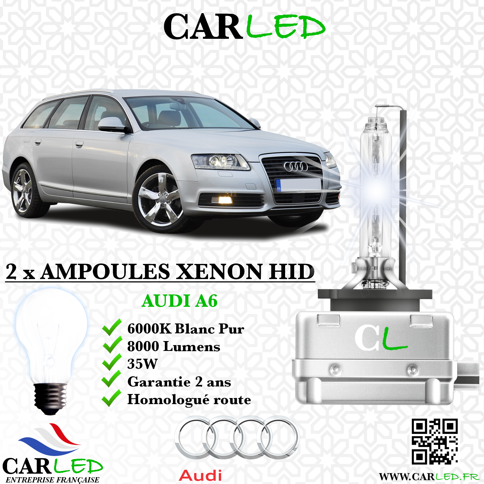 KIT AMPOULE HID XÉNON AUDI A6