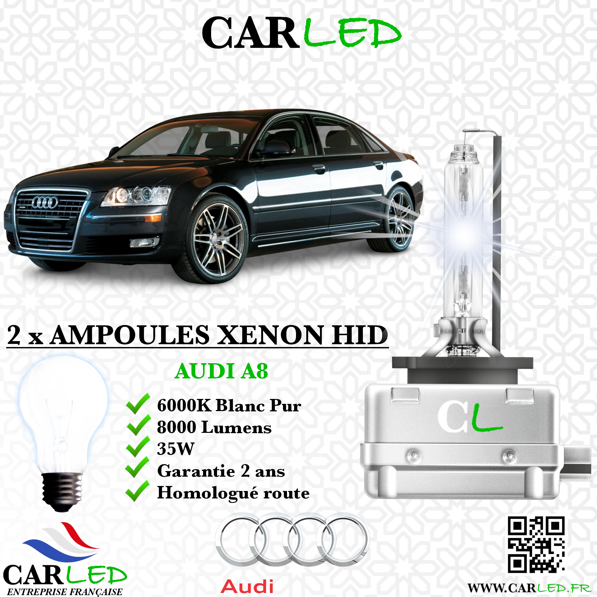 KIT AMPOULE HID XÉNON AUDI A8