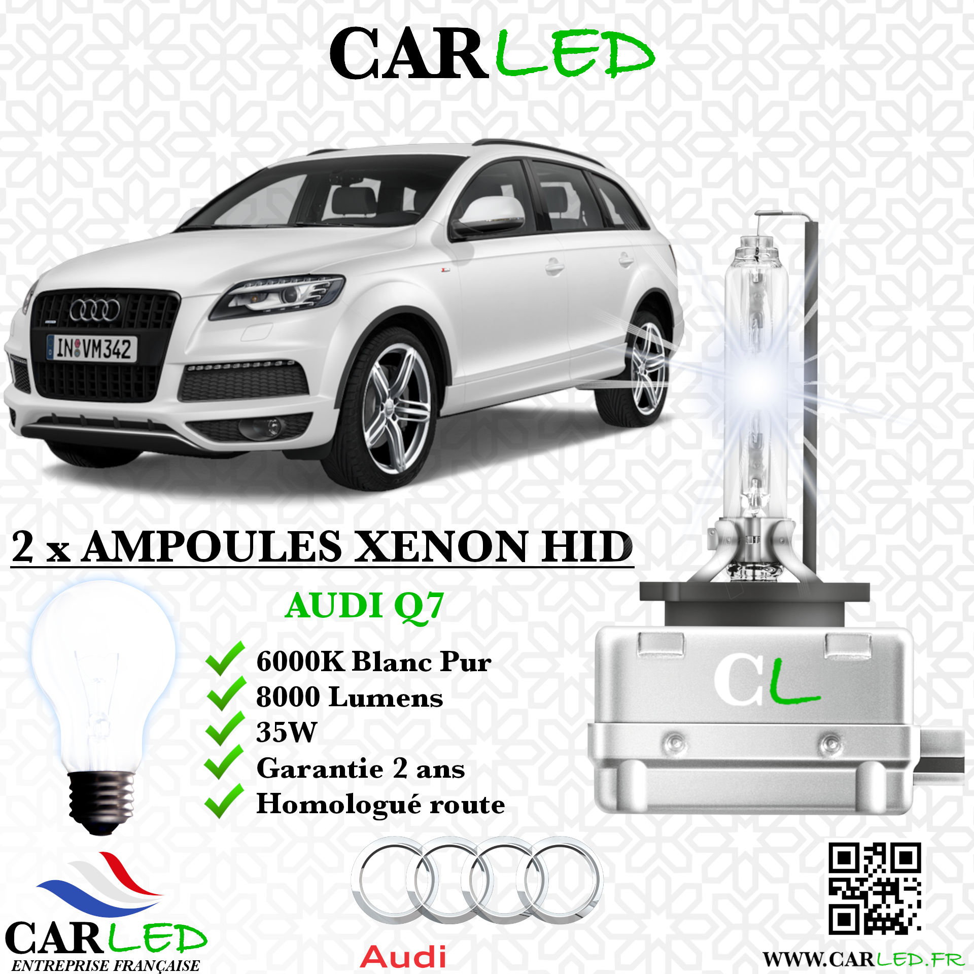 KIT AMPOULE HID XÉNON AUDI Q7