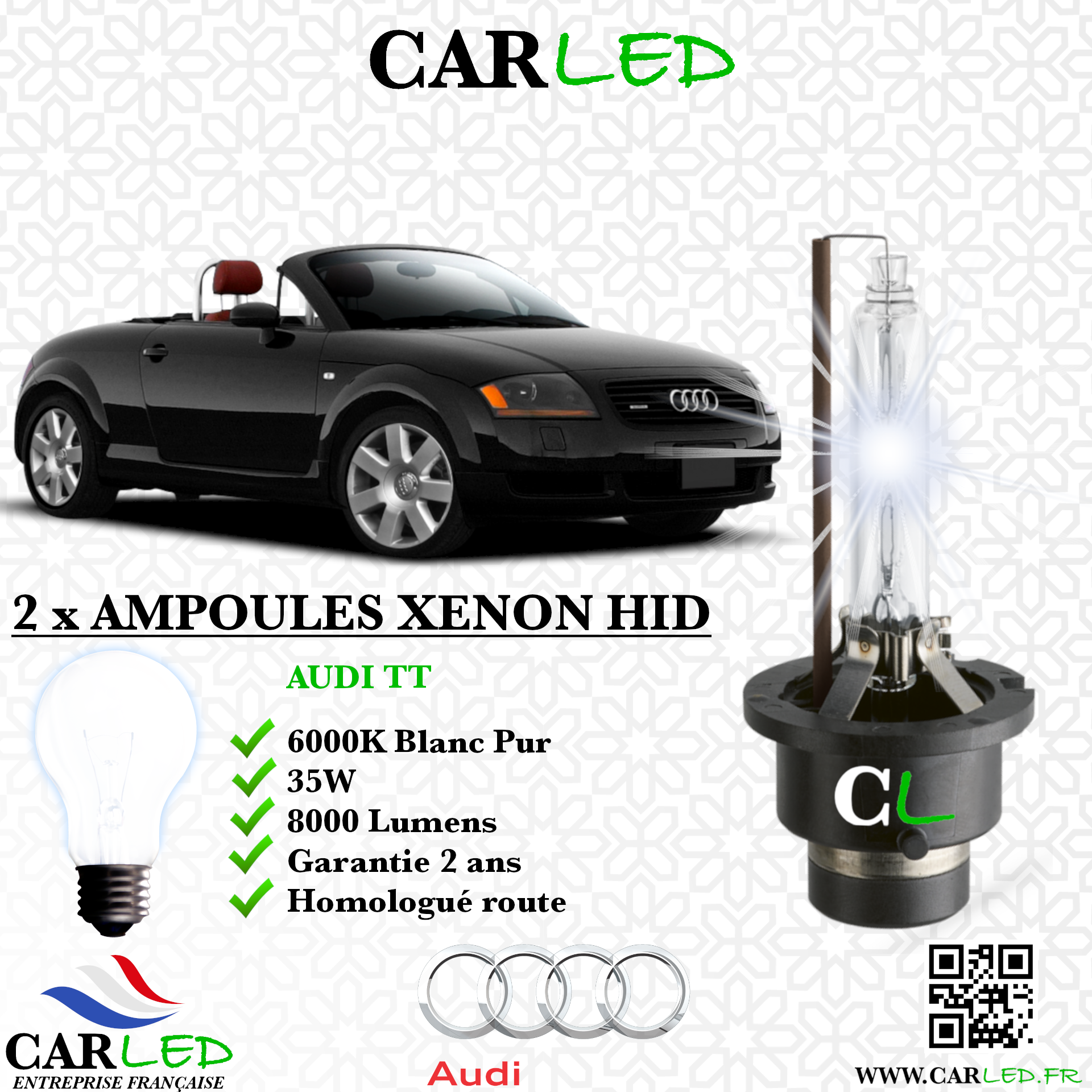 KIT AMPOULE HID XÉNON AUDI TT