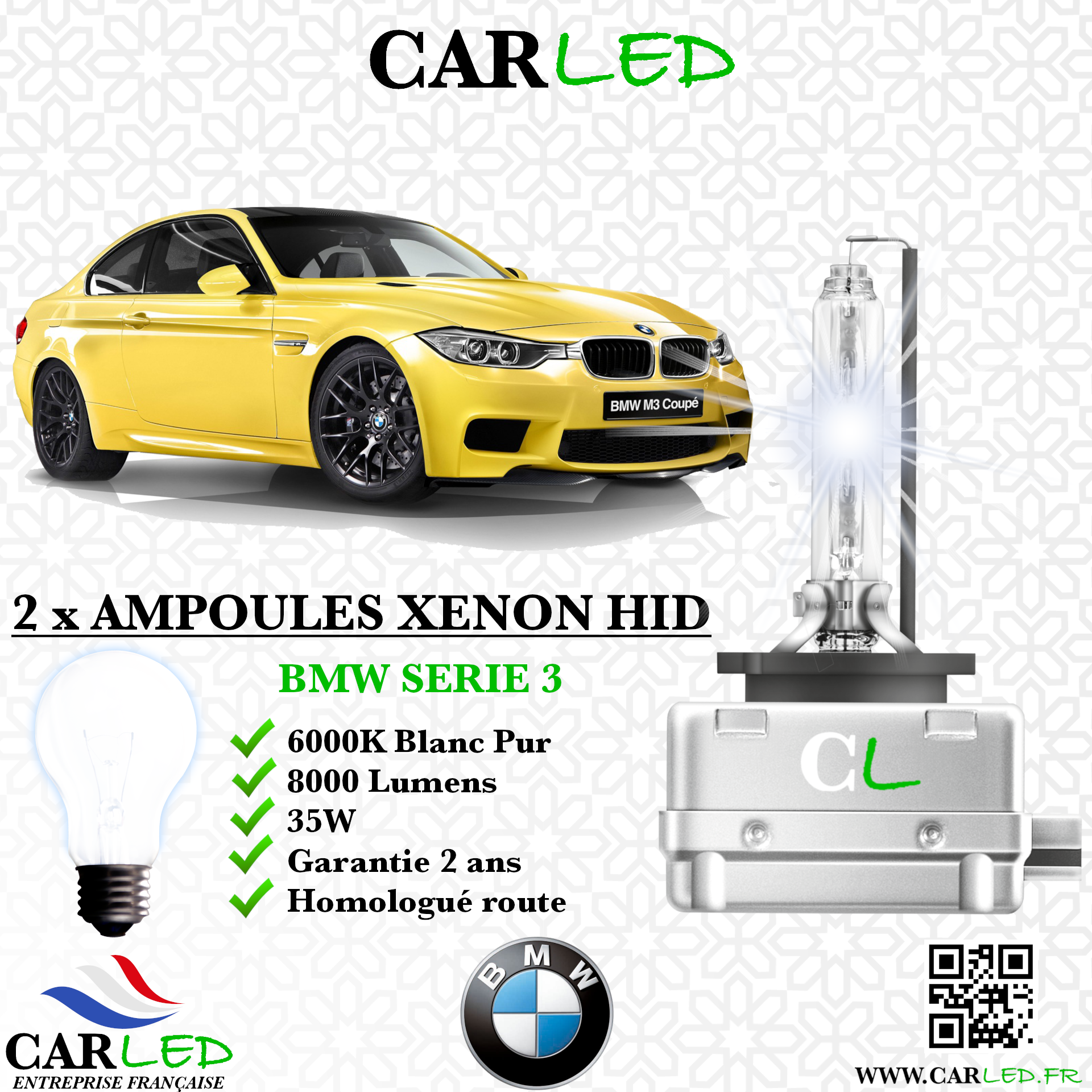 KIT AMPOULE HID XÉNON BMW SERIE 3