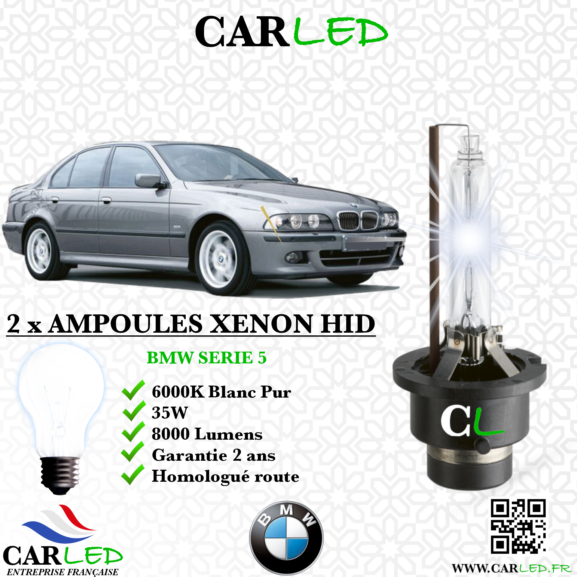 KIT AMPOULE HID XÉNON BMW SERIE 5