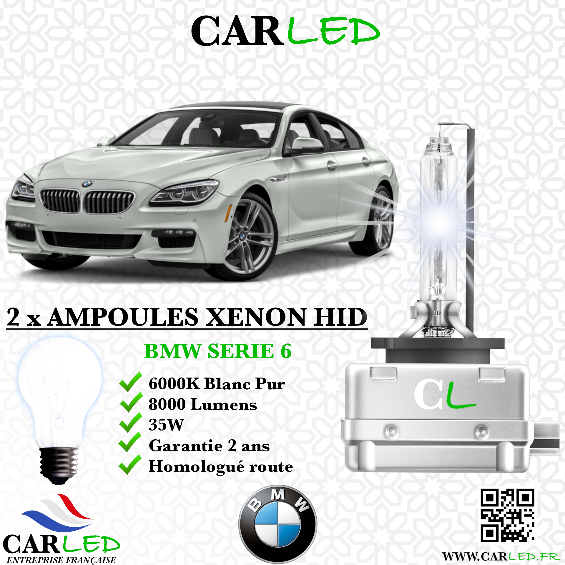 KIT AMPOULE HID XÉNON BMW SERIE 6