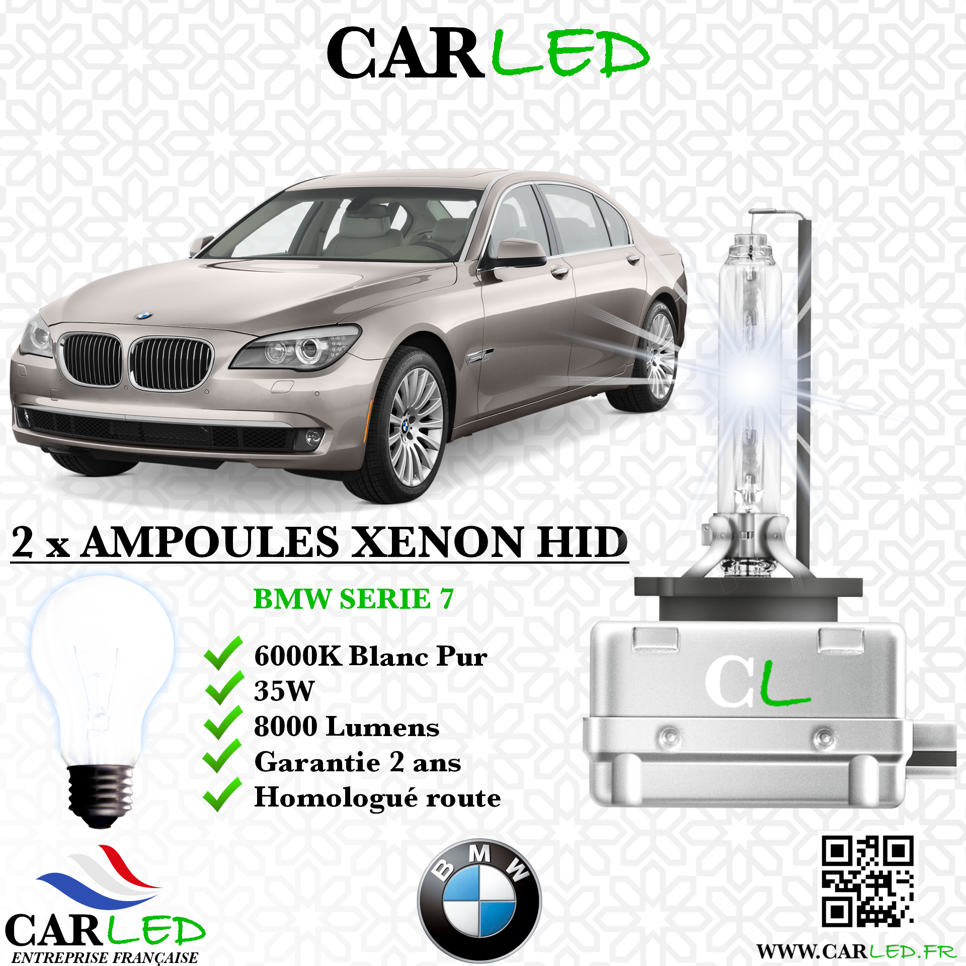 KIT AMPOULE HID XÉNON BMW SERIE 7