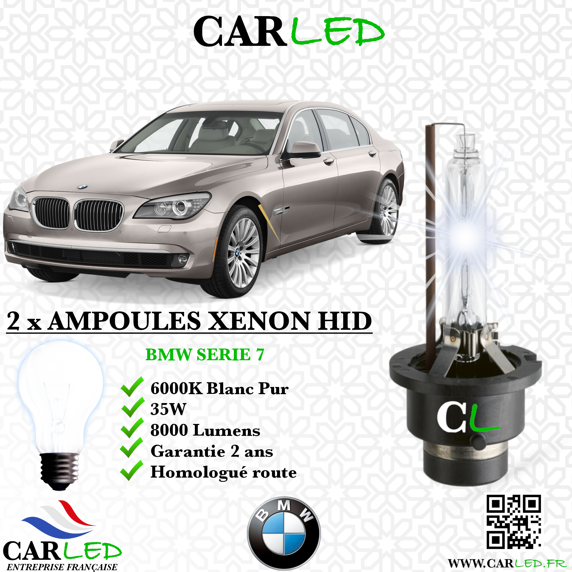 KIT AMPOULE HID XÉNON BMW SERIE 7
