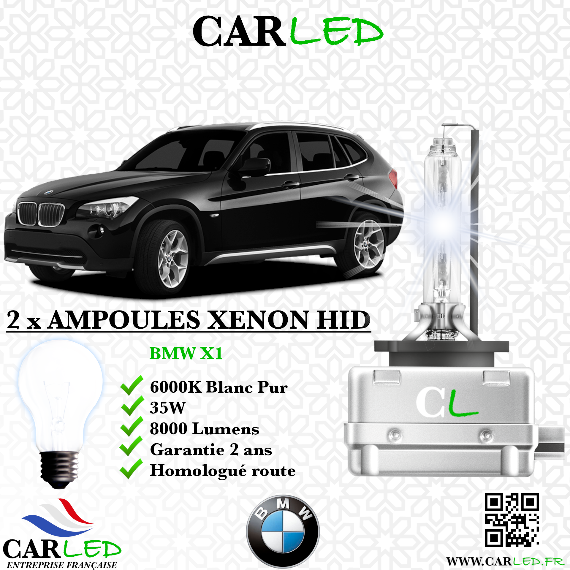 KIT AMPOULE HID XÉNON BMW X1