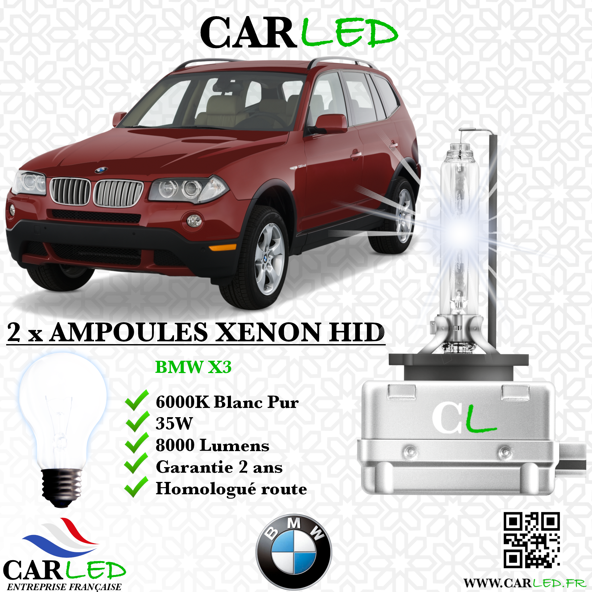 KIT AMPOULE HID XÉNON BMW X3