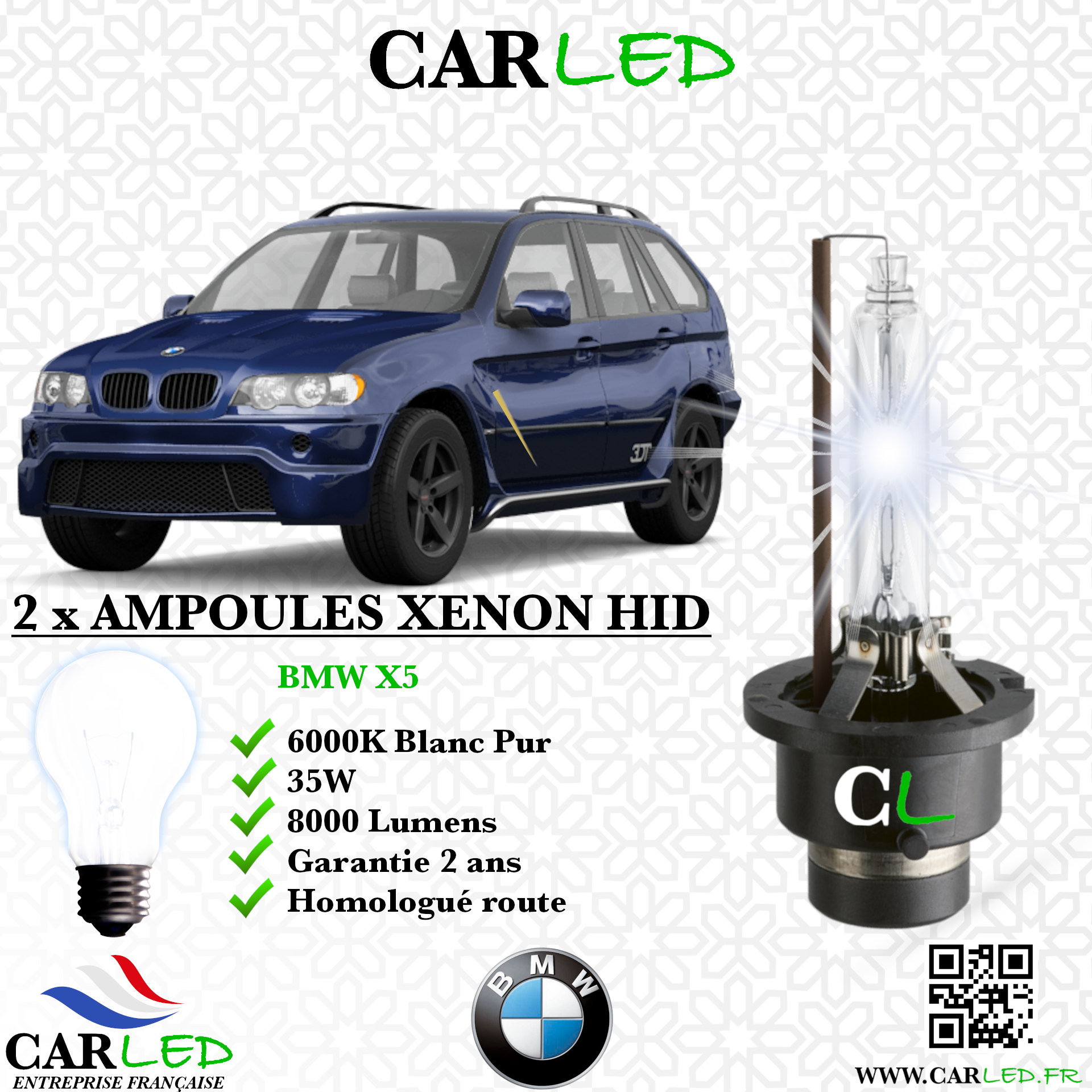 KIT AMPOULE HID XÉNON BMW X5