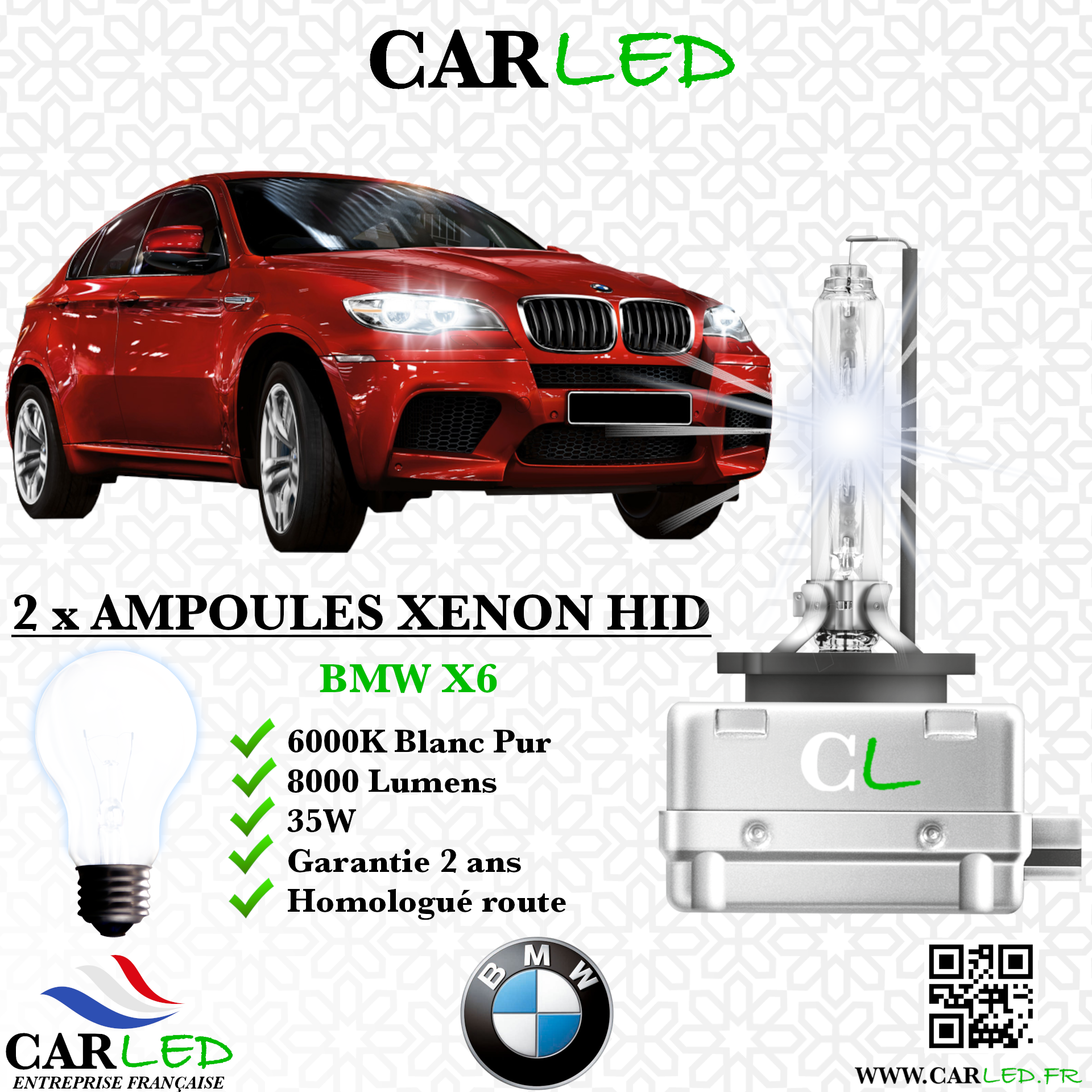 KIT AMPOULE HID XÉNON BMW X6