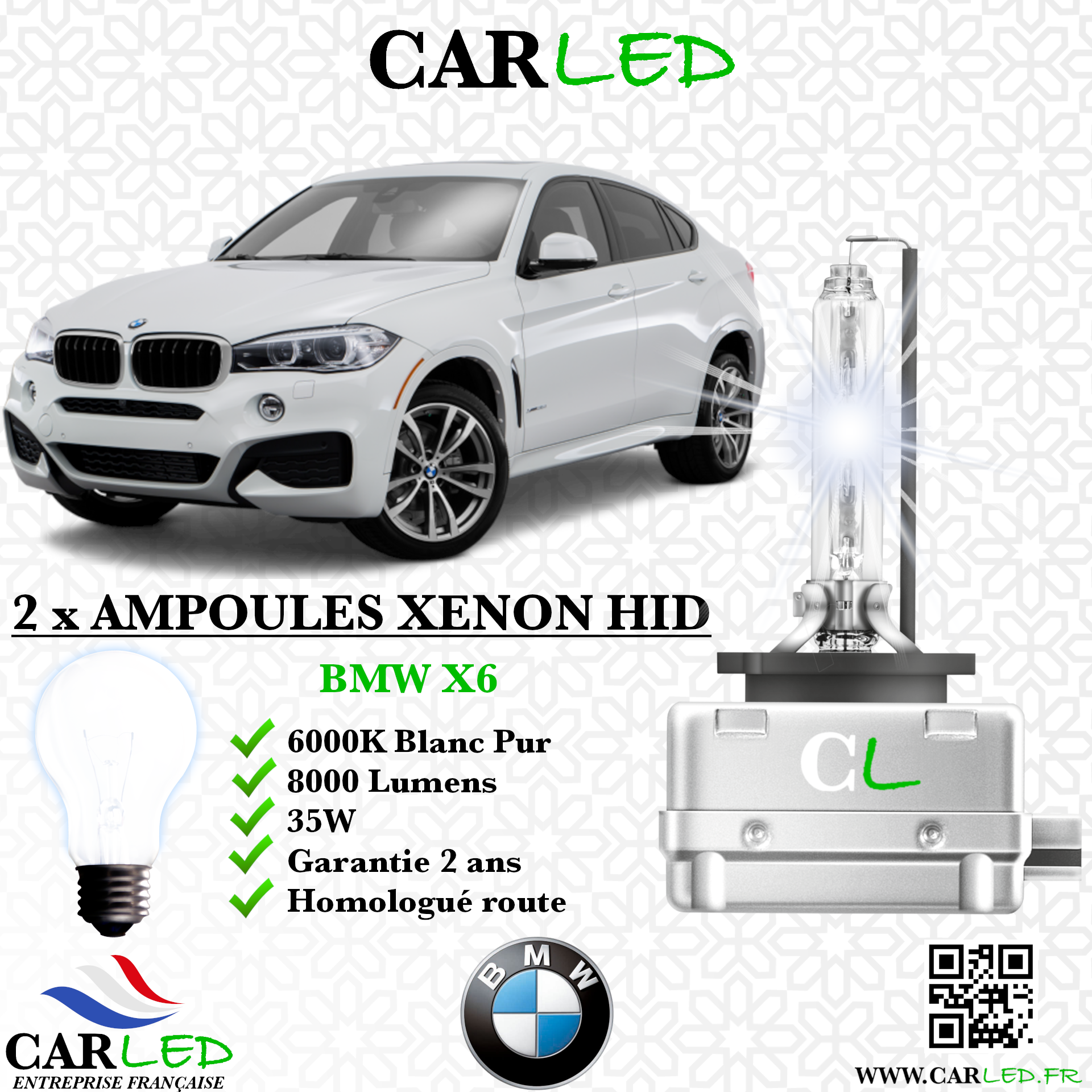 KIT AMPOULE HID XÉNON BMW X6