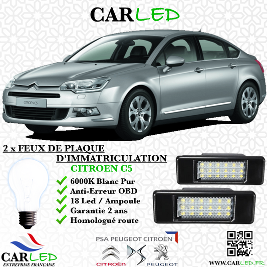 Feux de plaque d'immatriculation LED