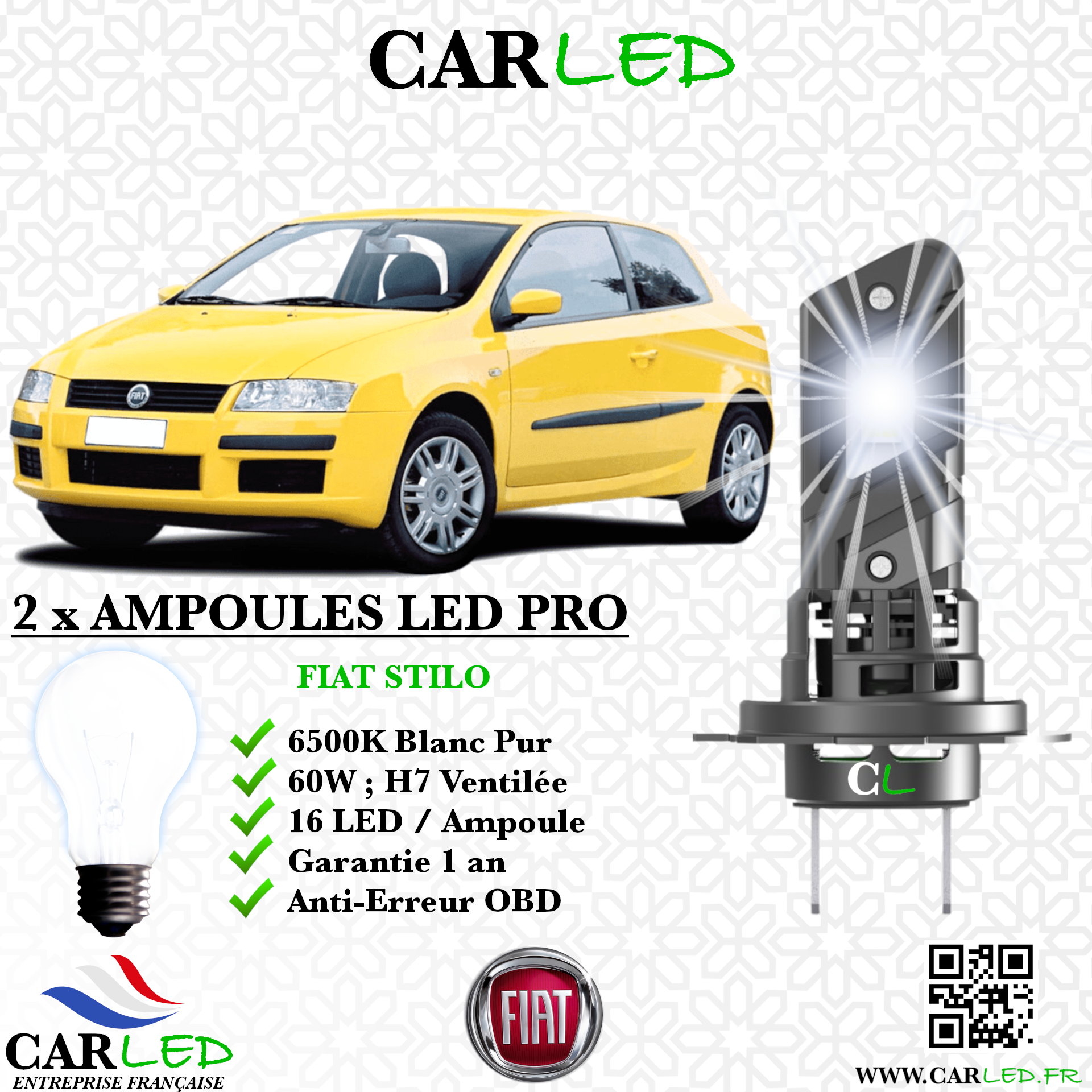 KIT AMPOULE LED FIAT STILO
