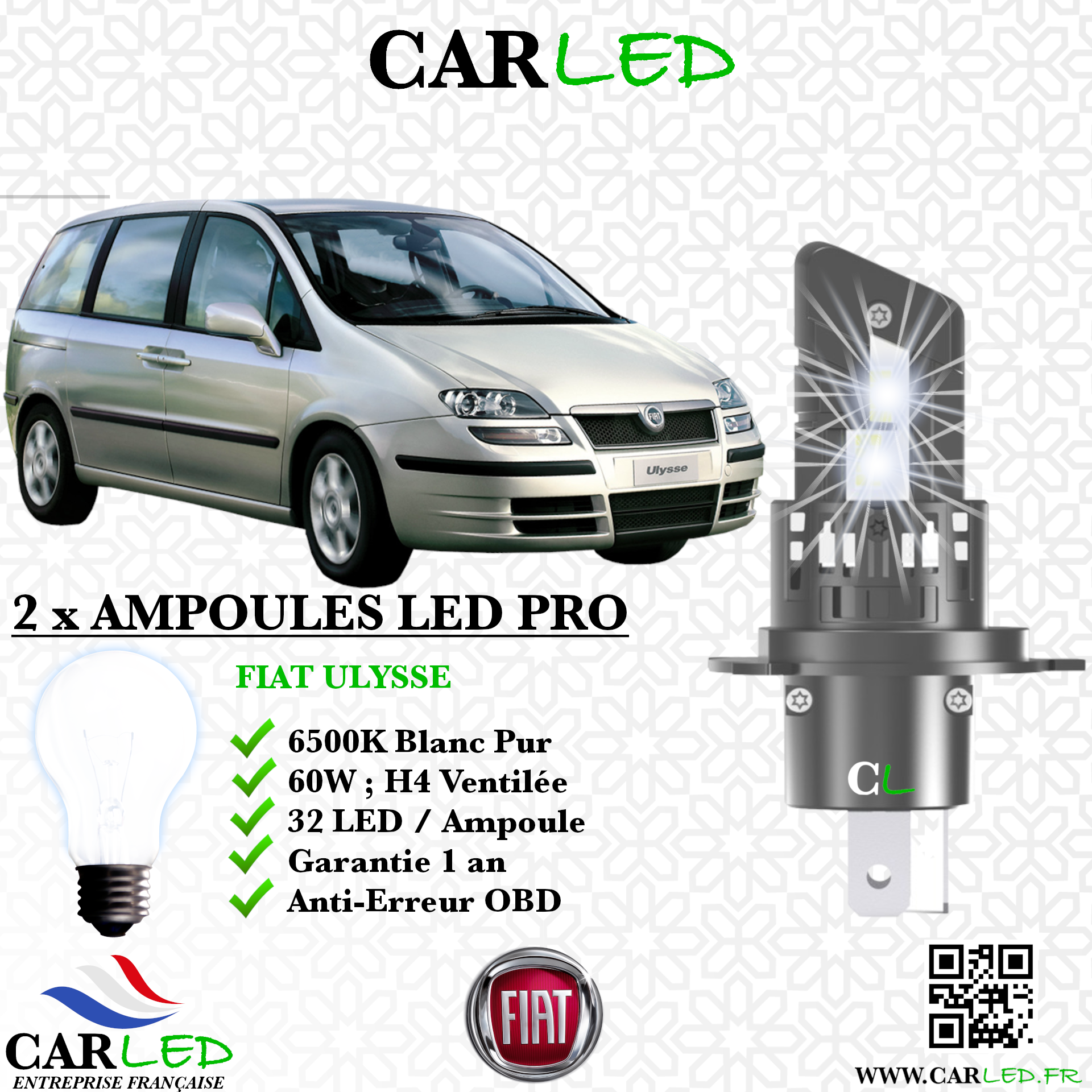 KIT AMPOULE LED FIAT ULYSSE